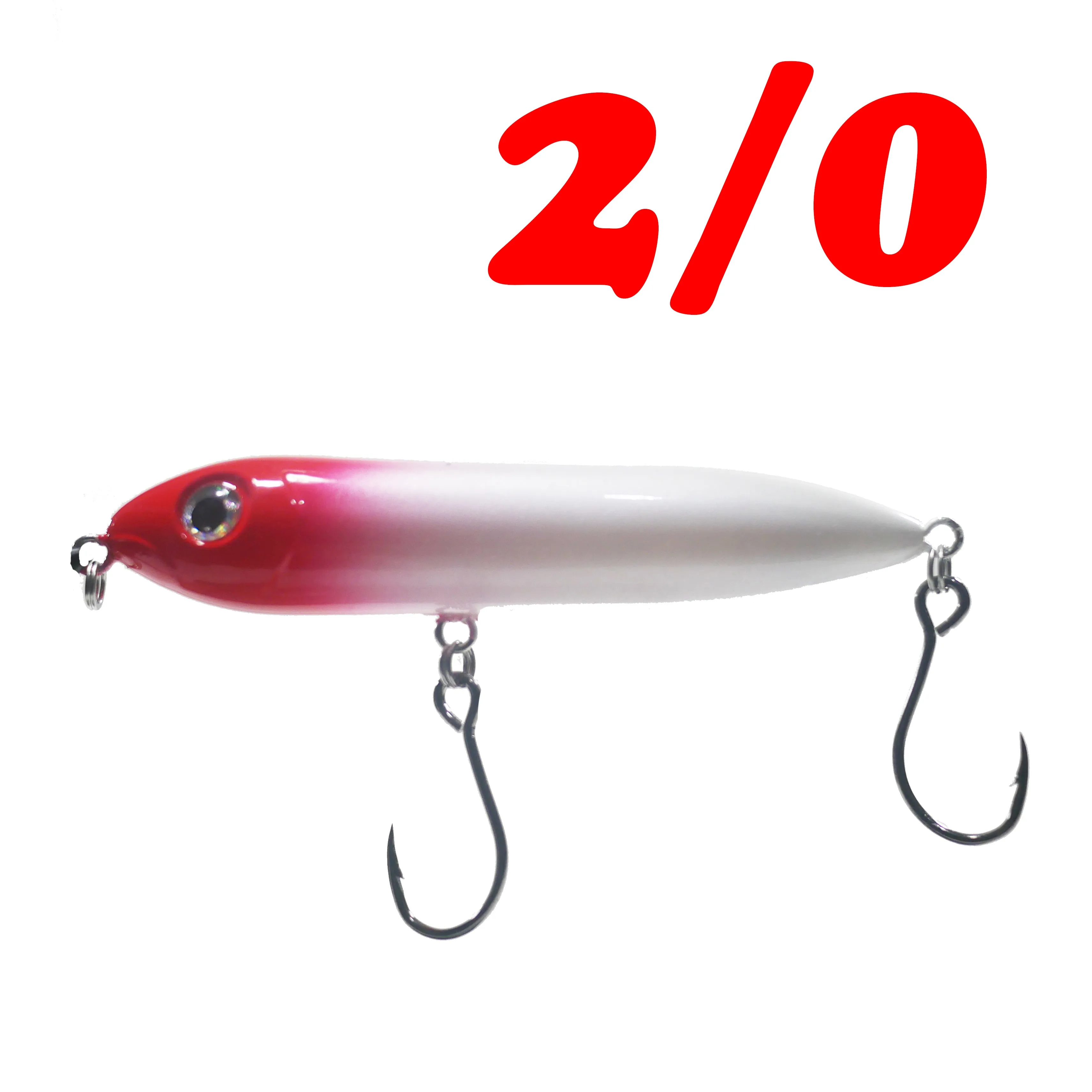2/0 Inline Hooks for Treble Hook Replacement