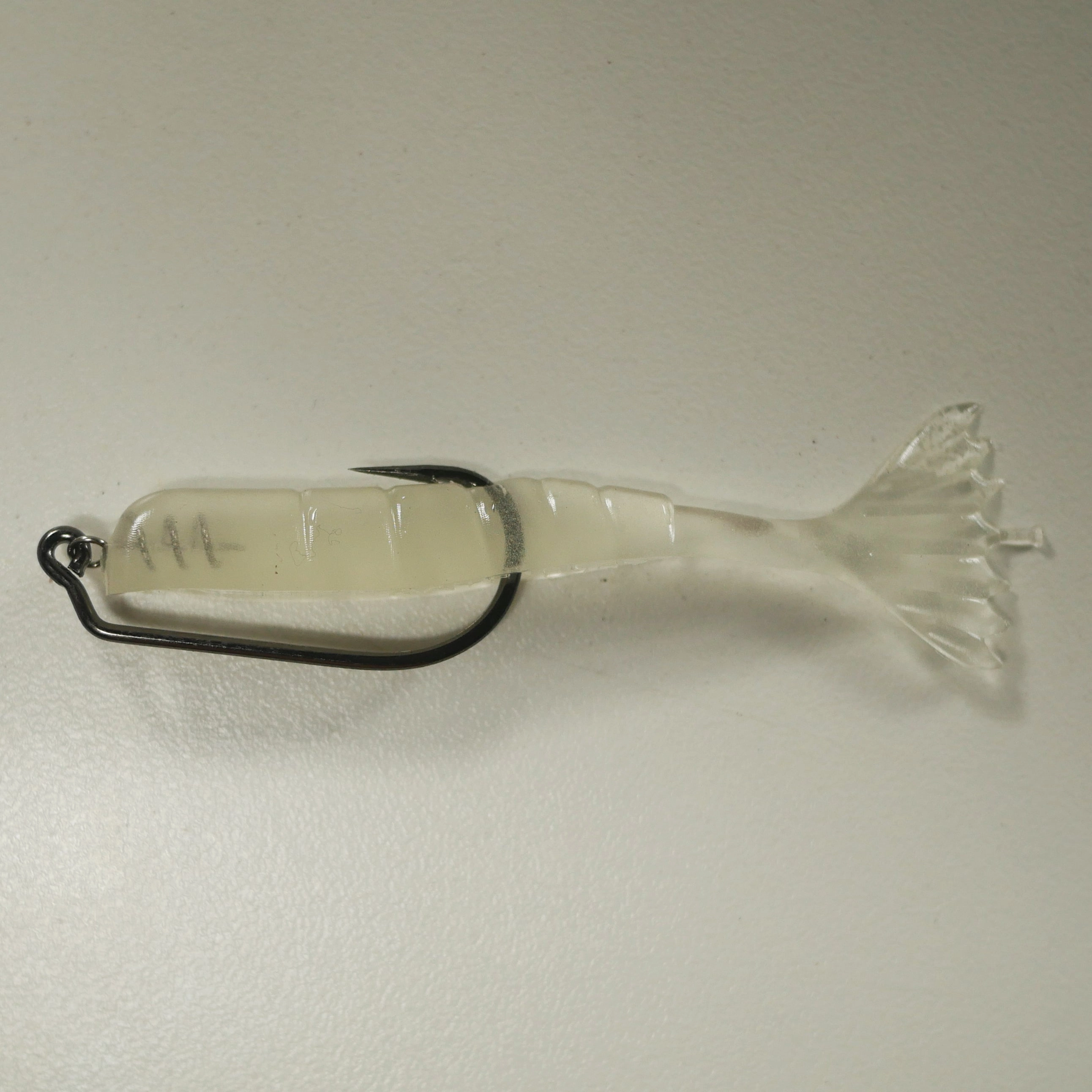 2/0 RIGGING KIT (qty 5)   AATB / Esky 3" Soft Plastic Shrimp (qty 25) - GLOW