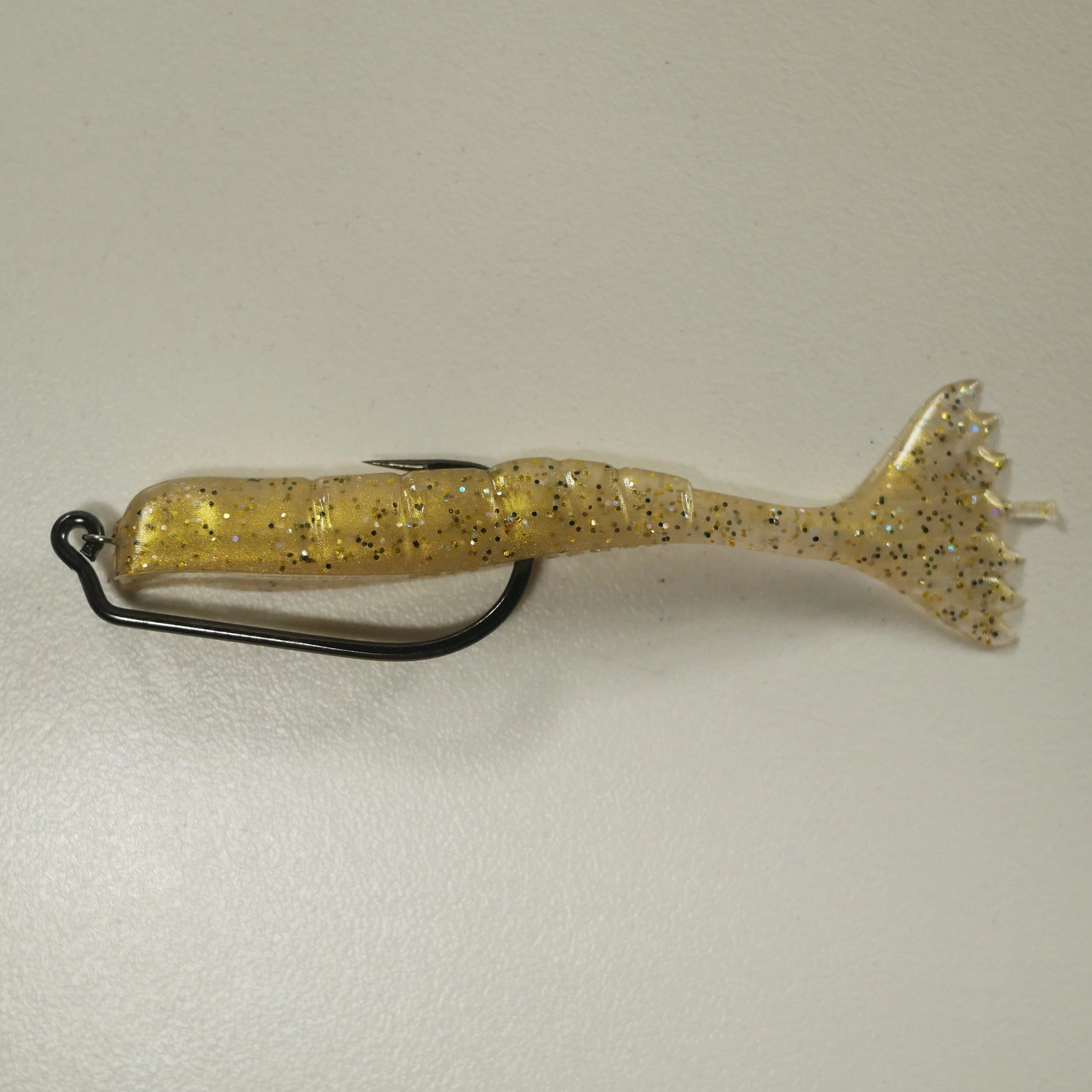 2/0 RIGGING KIT (qty 5)   AATB / Esky 3" Soft Plastic Shrimp (qty 25) - GOLD