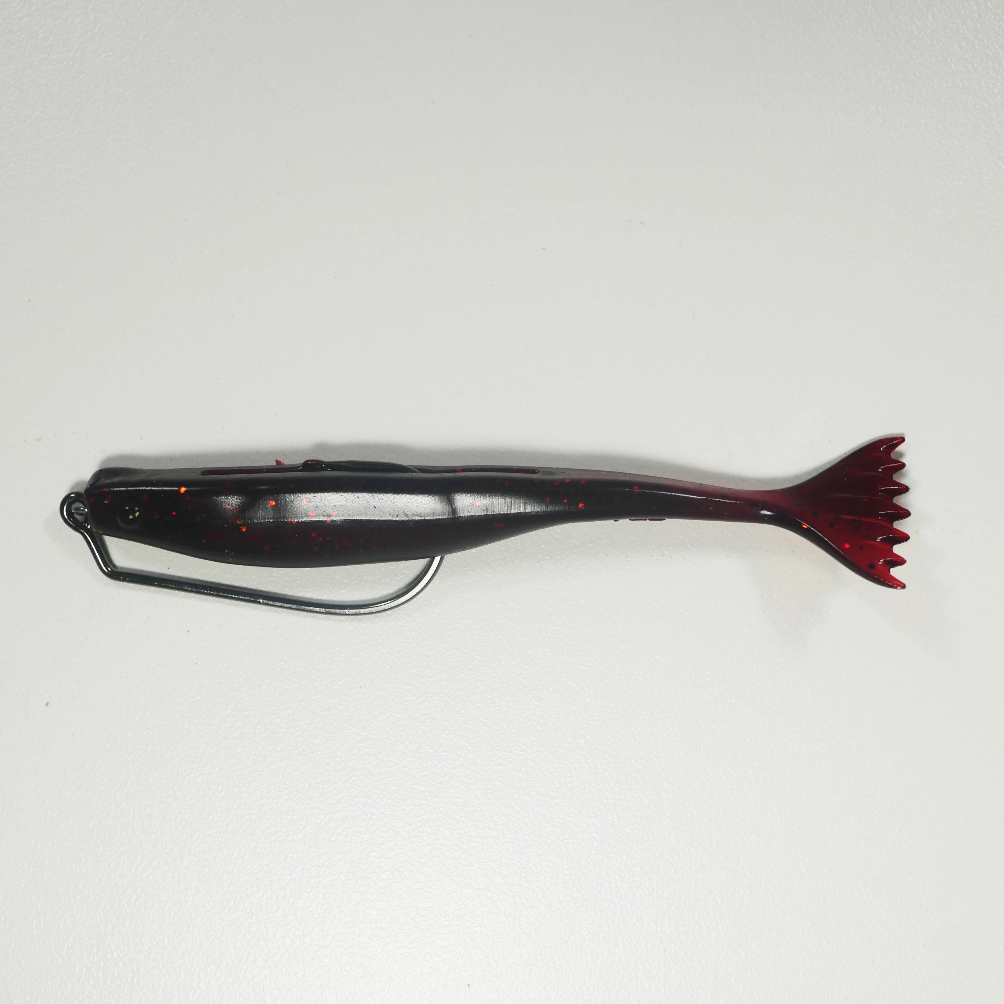 4/0 2X HD RIGGING KIT (Qty 5) SHMINNOW (Shrimp/Minnow) 4" Soft Plastic Shrimp/Fluke (Qty 20) - CHERRY COKE