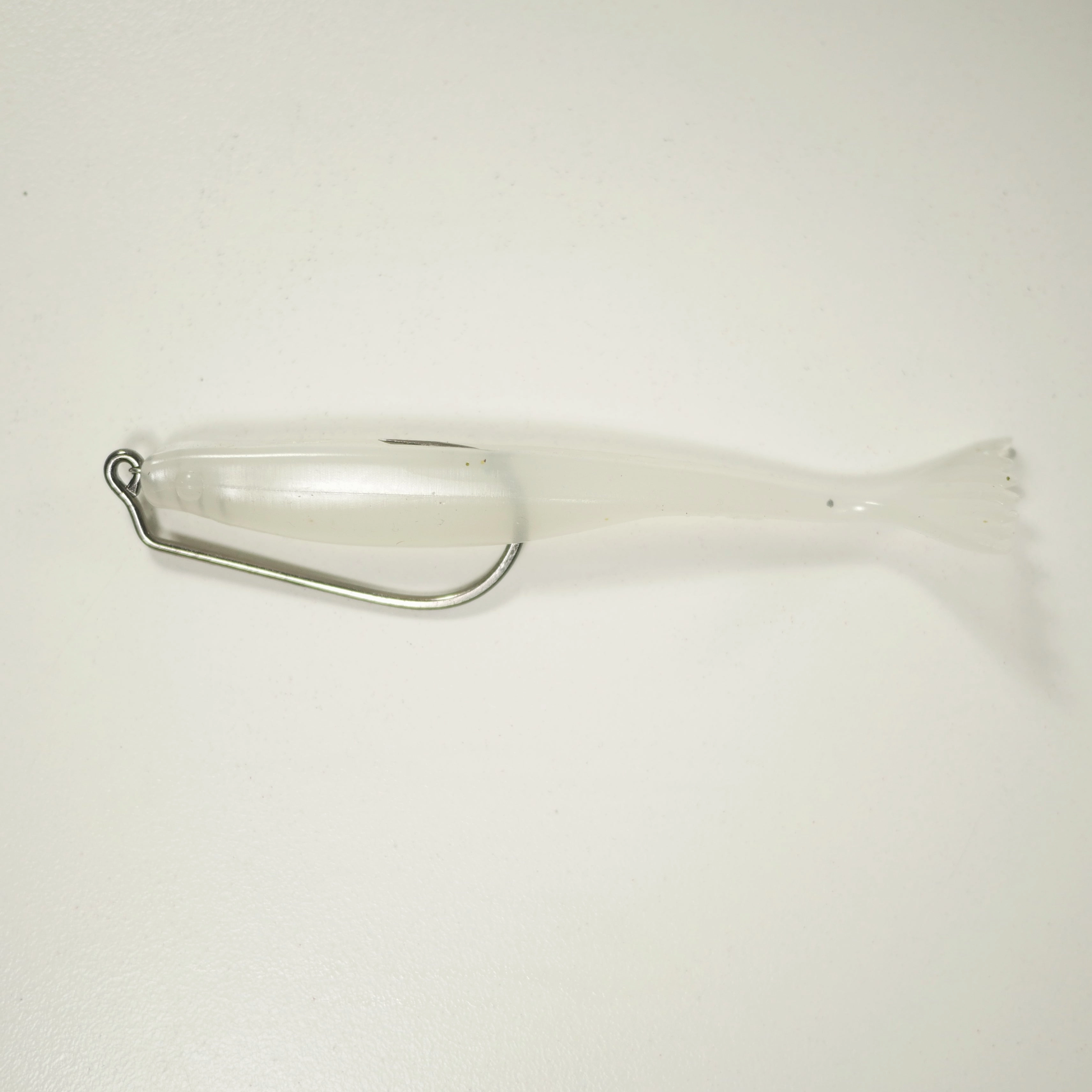 4/0 2X STRONG RIGGING KIT (Qty 5) SHMINNOW (Shrimp/Minnow) 4" Soft Plastic Shrimp/Fluke (Qty 20) - GLOW
