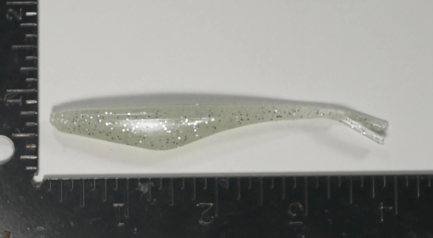 4" Fluke Soft Plastic - GLOW GLITTER - 20 or 40 pack - FREE SHIPPING