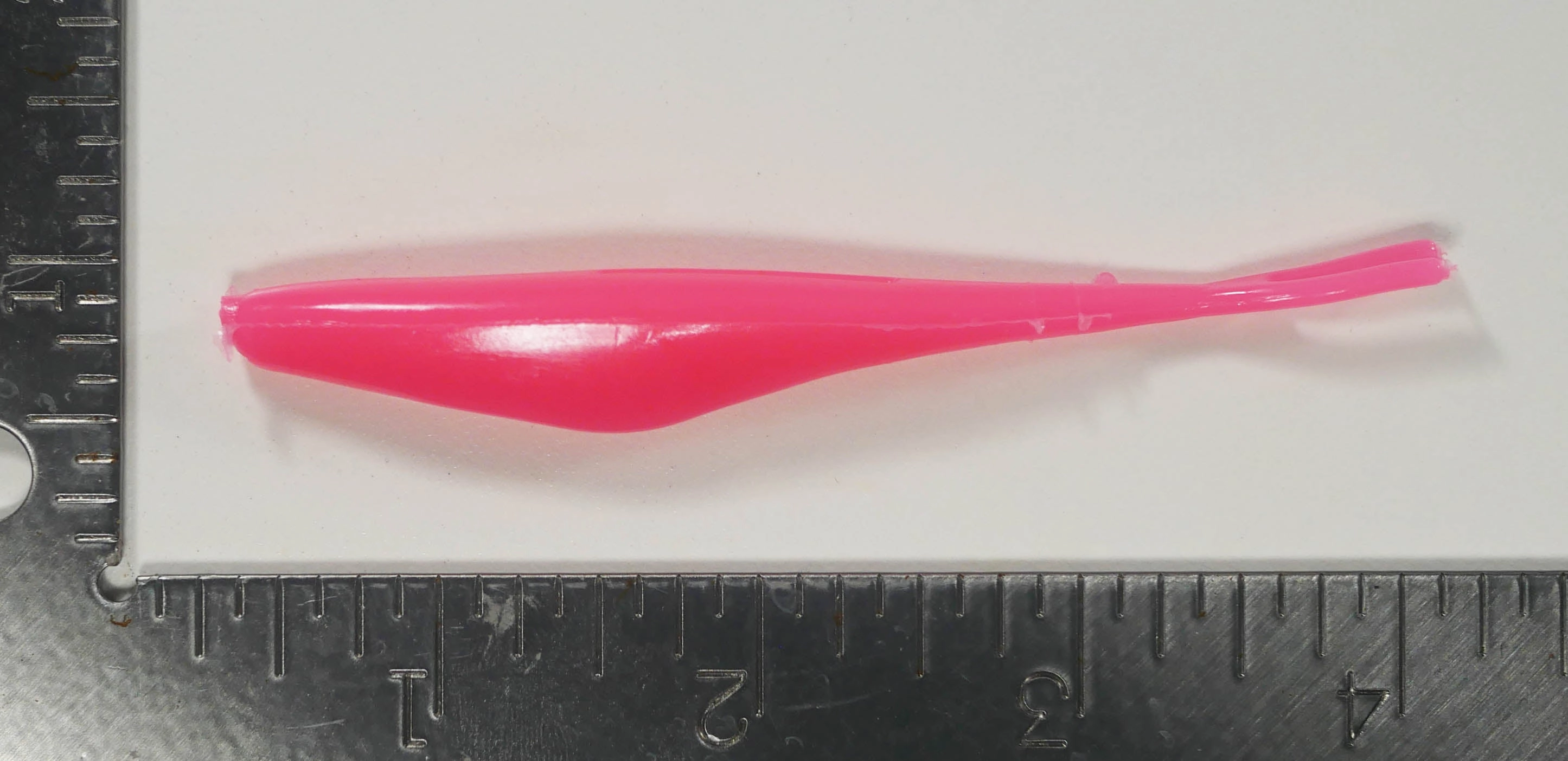4" Fluke Soft Plastic - PINK - 20 or 40 pack - FREE SHIPPING
