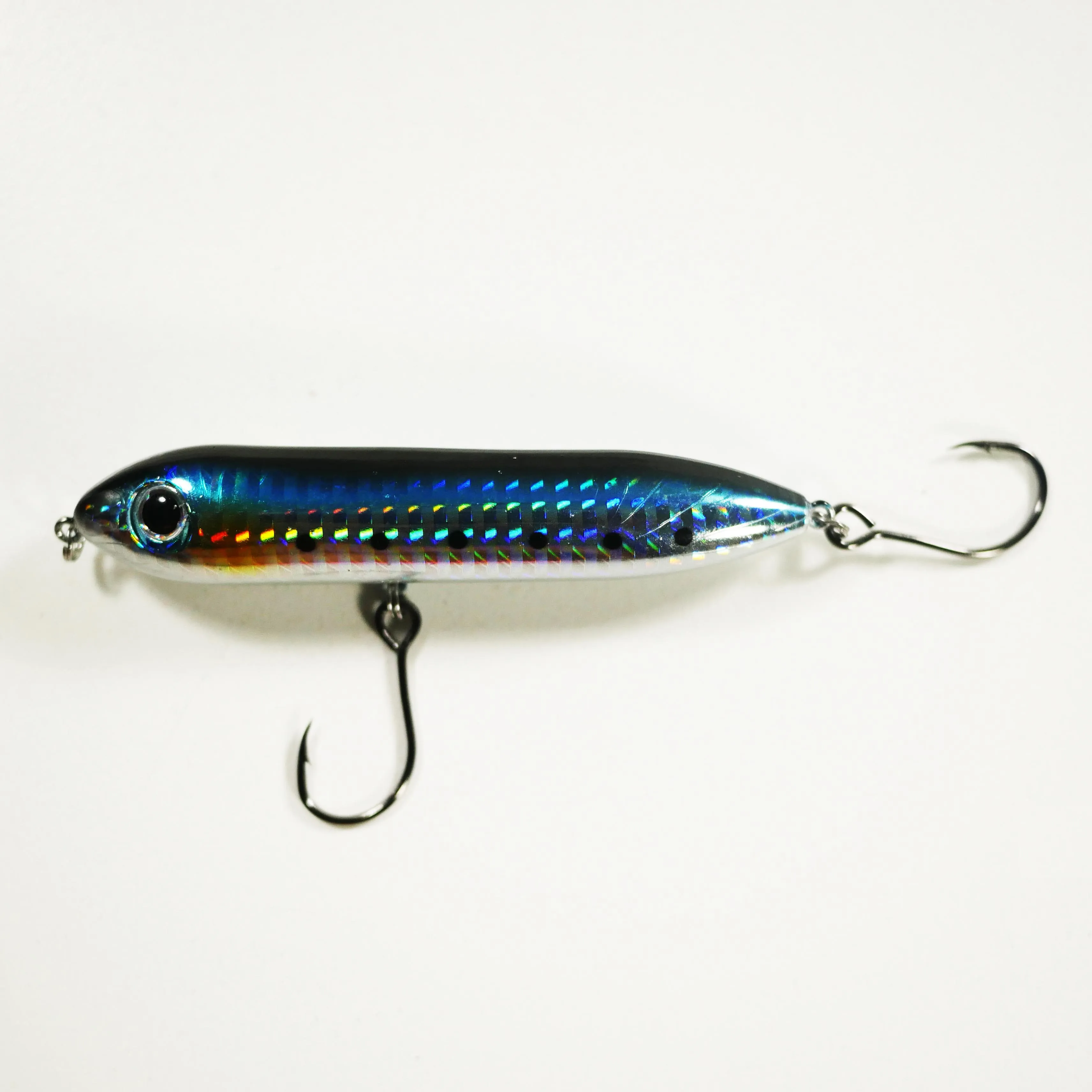 4" BLUE - Top Water Bait - Free Inline Single Hooks - Free Shipping - As low as $4 each.