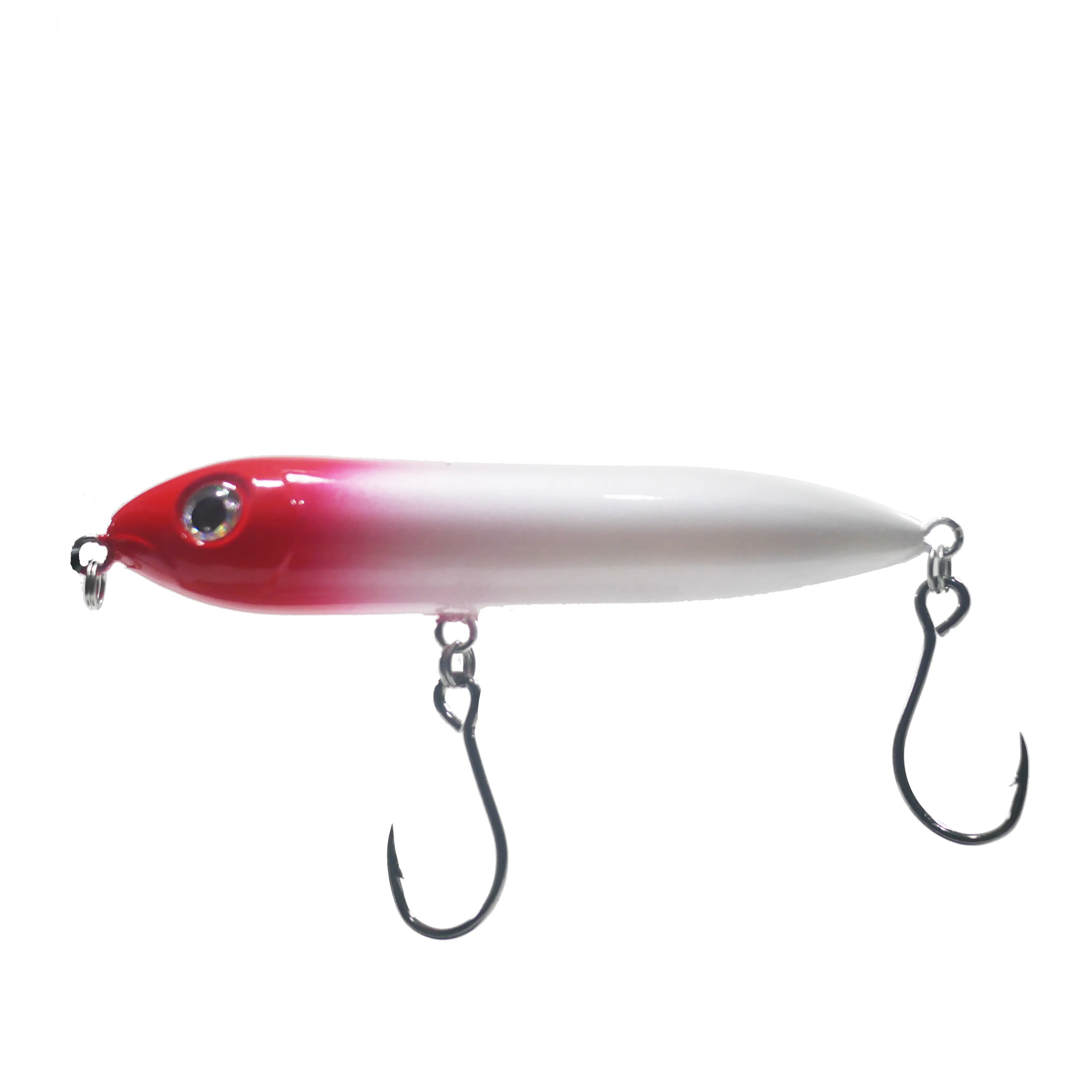 4" Red/White - Top Water Bait - Free Inline Single Hooks - Free Shipping - As low as $4 each.
