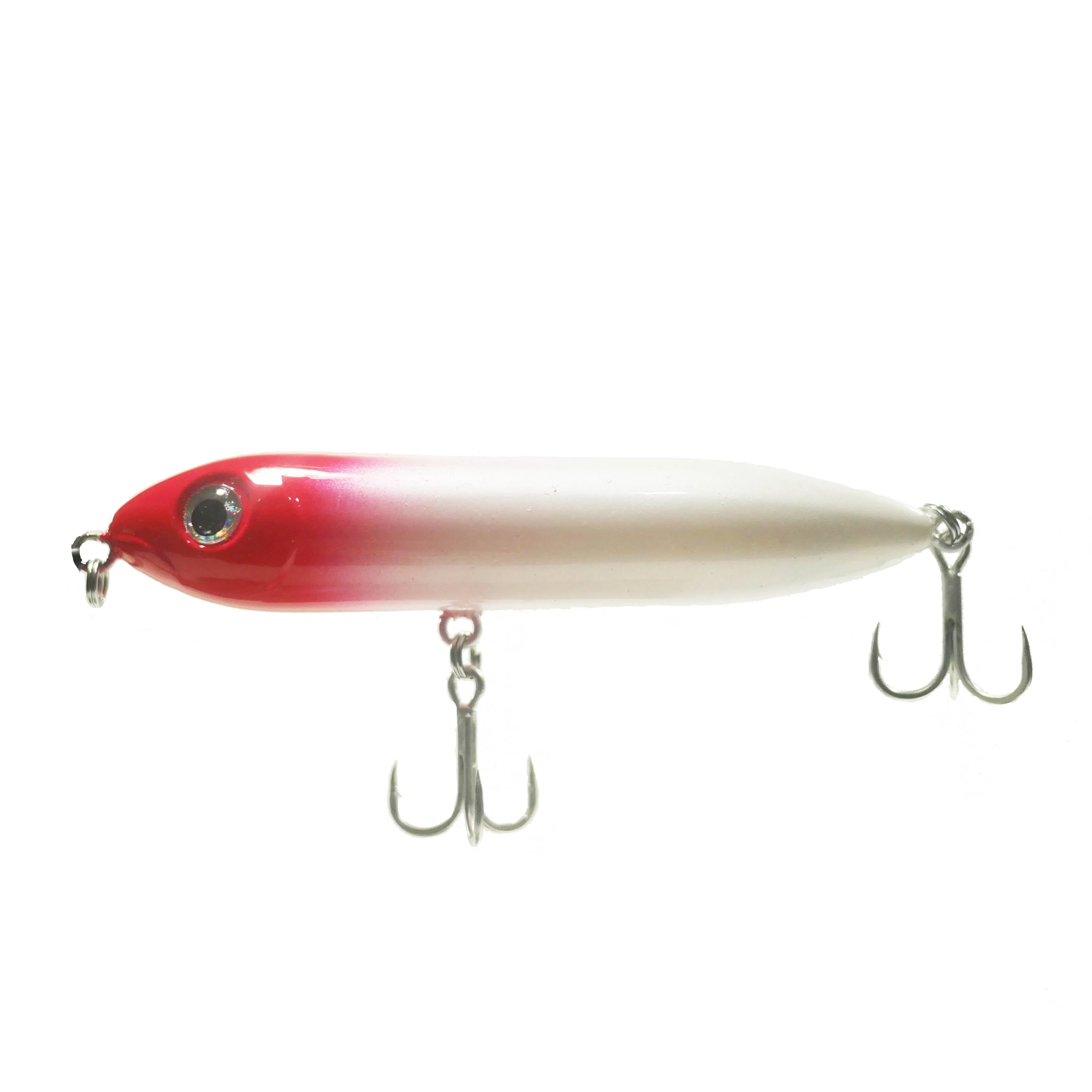 4" Red/White - Top Water Bait - Free Inline Single Hooks - Free Shipping - As low as $4 each.