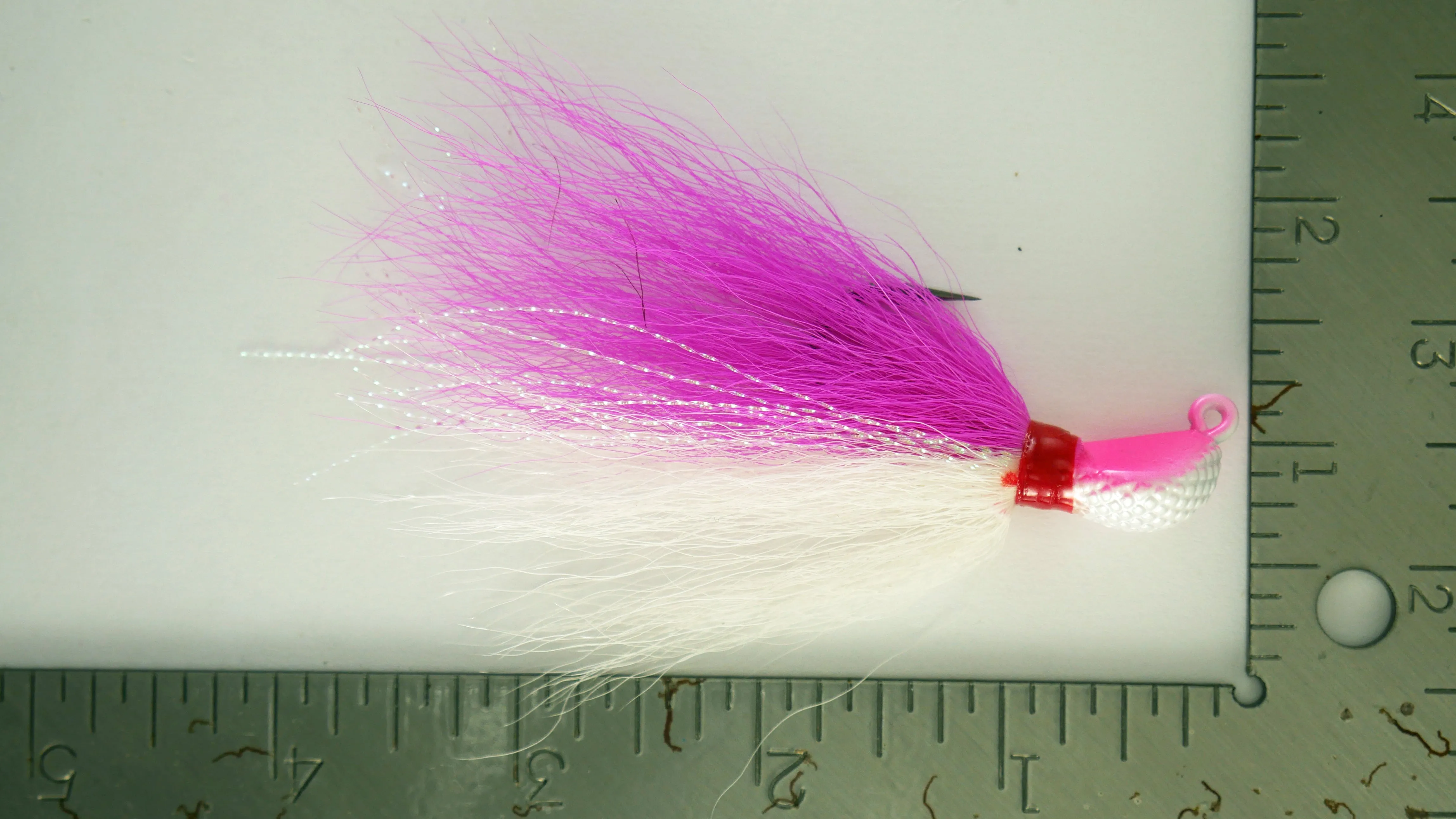 5 Pack - 1/2 oz Bucktail Jig - Cobra Jighead 2X Strong Mustad Hook (White, Pink, Chartreuse, Brown)