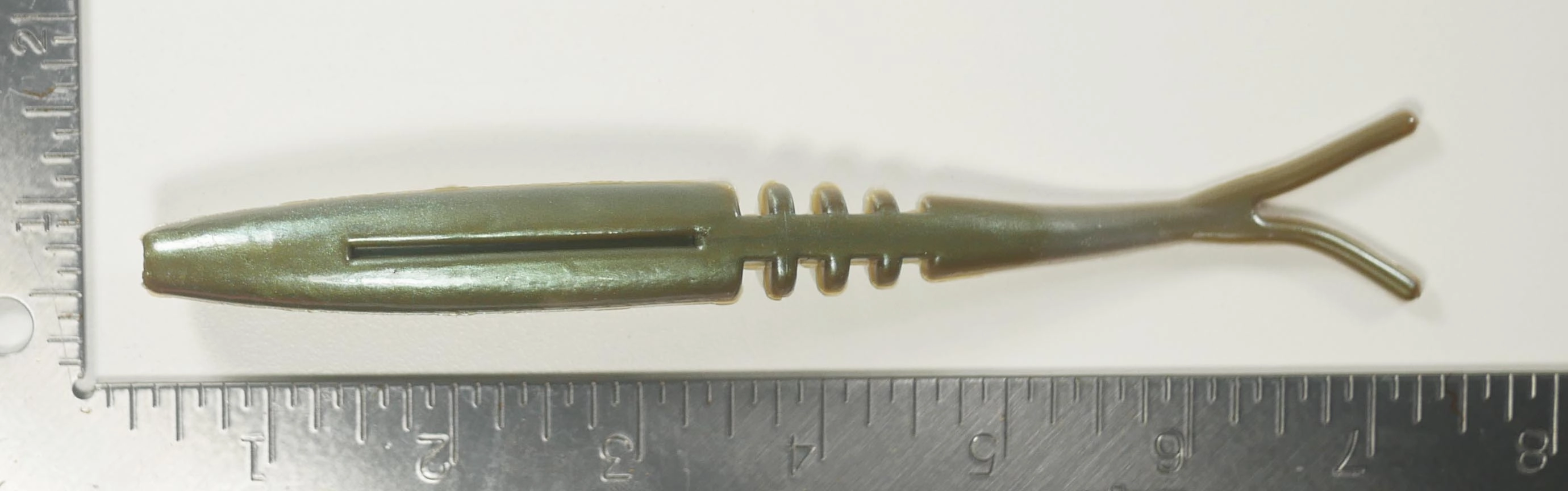 7" Fluke Soft Plastic - GREENBACK PILCHARD  - 5, 10, or 25  pack- FREE SHIPPING