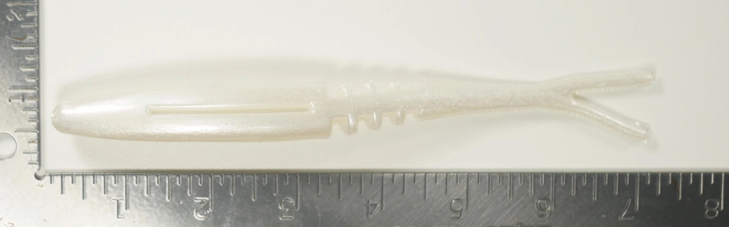 7" Fluke Soft Plastic - PEARL WHITE  - 5, 10, or 25  pack- FREE SHIPPING