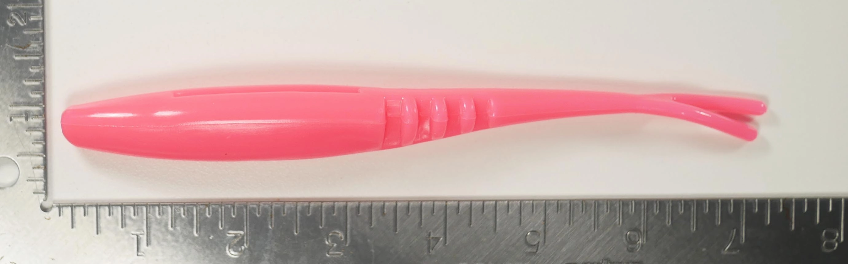 7" Fluke Soft Plastic - PINK  - 5, 10, or 25  pack- FREE SHIPPING