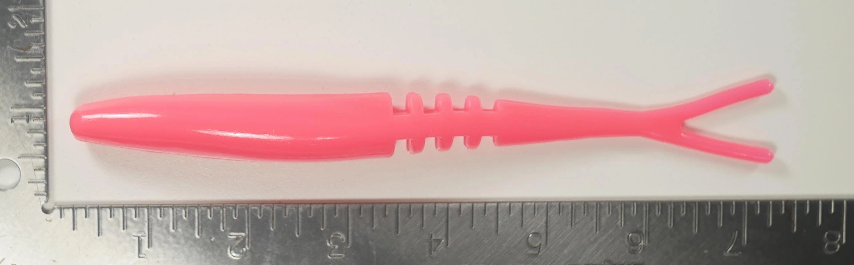 7" Fluke Soft Plastic - PINK  - 5, 10, or 25  pack- FREE SHIPPING