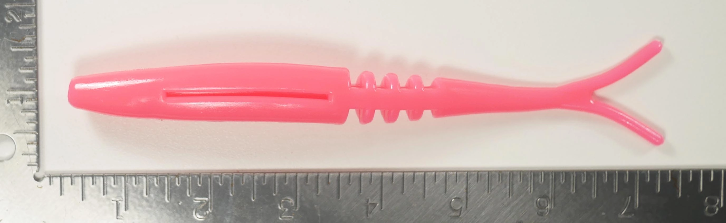 7" Fluke Soft Plastic - PINK  - 5, 10, or 25  pack- FREE SHIPPING