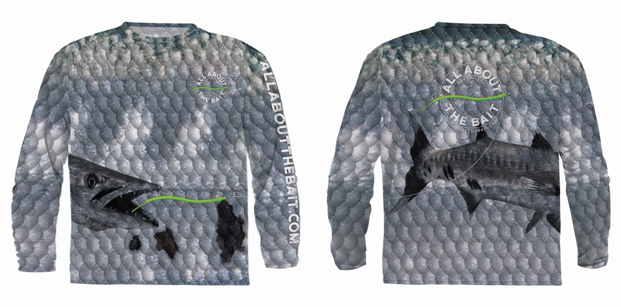 (  FREE CUDA TUBE MASK) - CUDA TUBE - COOLMAX - 100% Micro Fiber Polyester Performance Long Sleeve Shirt
