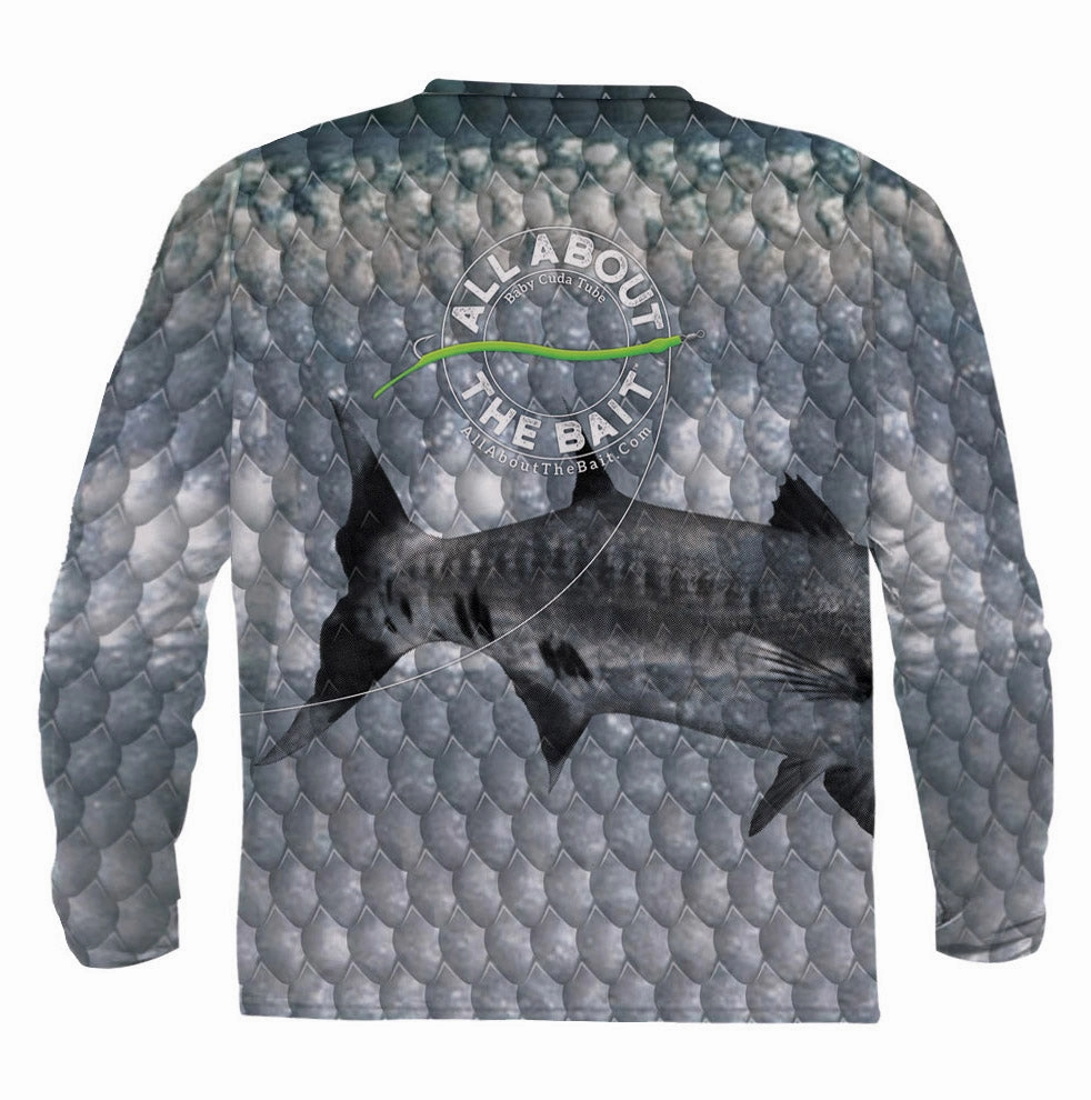 (  FREE CUDA TUBE MASK) - CUDA TUBE - COOLMAX - 100% Micro Fiber Polyester Performance Long Sleeve Shirt