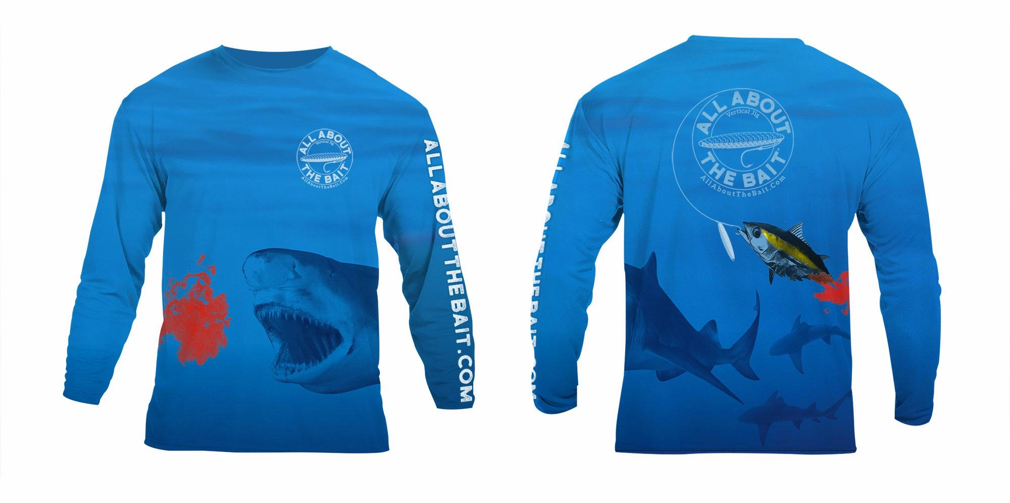 (  FREE MASK) BLOODY TUNA - COOLMAX - 100% Micro Fiber Polyester Performance Long Sleeve Shirt (FREE SHIPPING)