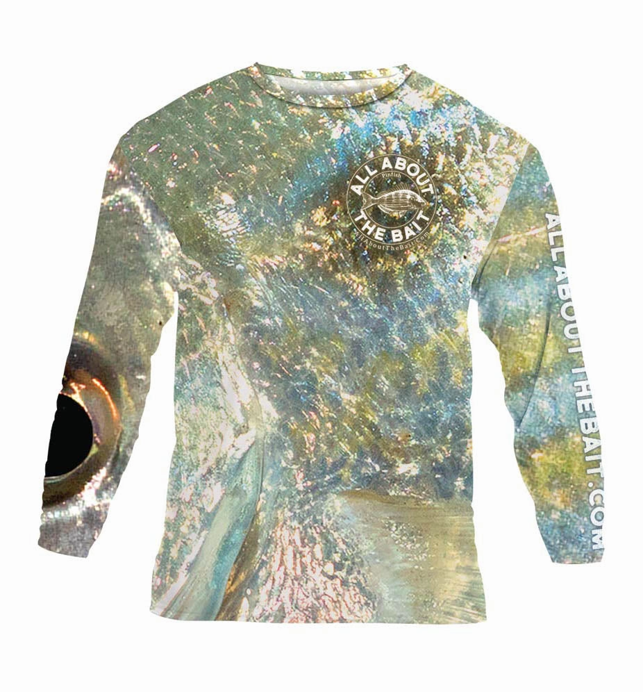 (  FREE MASK) PINFISH EYE BAIT SKINS - COOLMAX - 100% Micro Fiber Polyester Performance Long Sleeve Shirt (FREE SHIPPING)