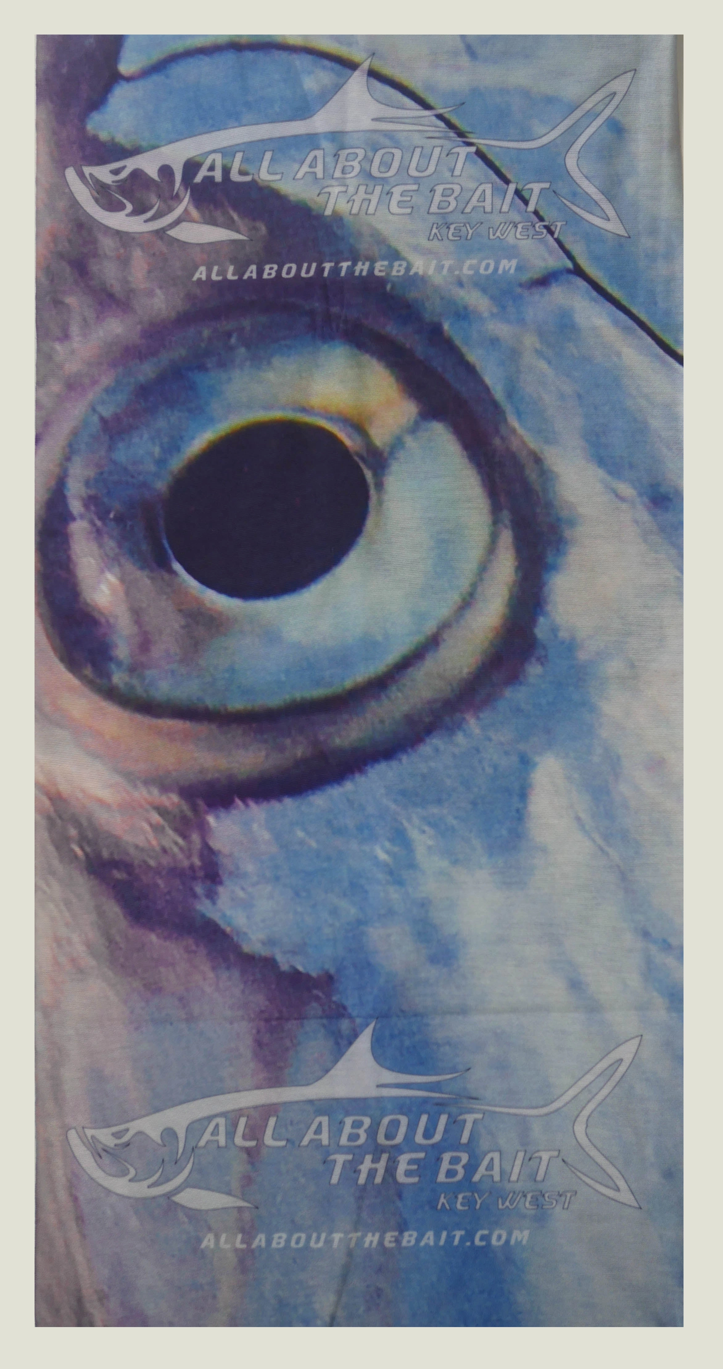 (  FREE MASK) PINFISH WITH TARPON- Royal Blue/White - COOLMAX - 100% Micro Fiber Polyester Performance Long Sleeve Shirt (FREE SHIPPING)