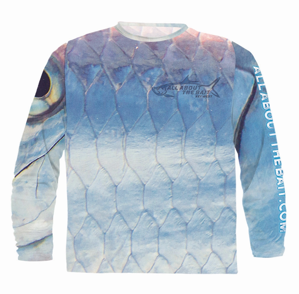 (  FREE TARPON FACE MASK) - TARPON NATURAL - COOLMAX - 100% Micro Fiber Polyester Performance Long Sleeve Shirt (FREE SHIPPING)