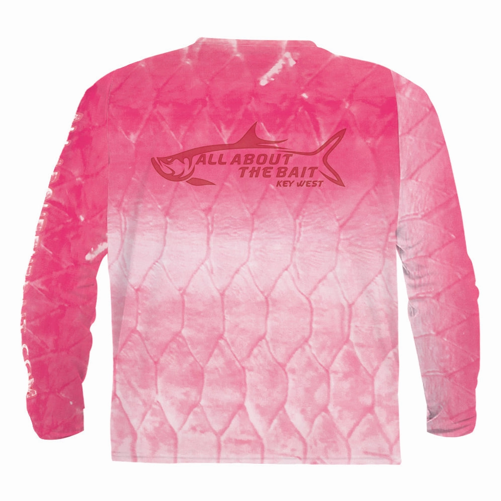 (  FREE TARPON FACE MASK) - TARPON SUNSET - COOLMAX - 100% Micro Fiber Polyester Performance Long Sleeve Shirt (FREE SHIPPING)