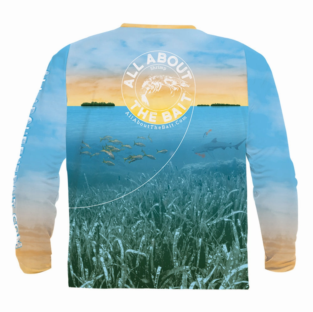 ( FREE TROUT/SHRIMP FACE MASK) SPECKLED TROUT - COOLMAX - 100% Micro Fiber Polyester Performance Long Sleeve Shirt (FREE SHIPPING)