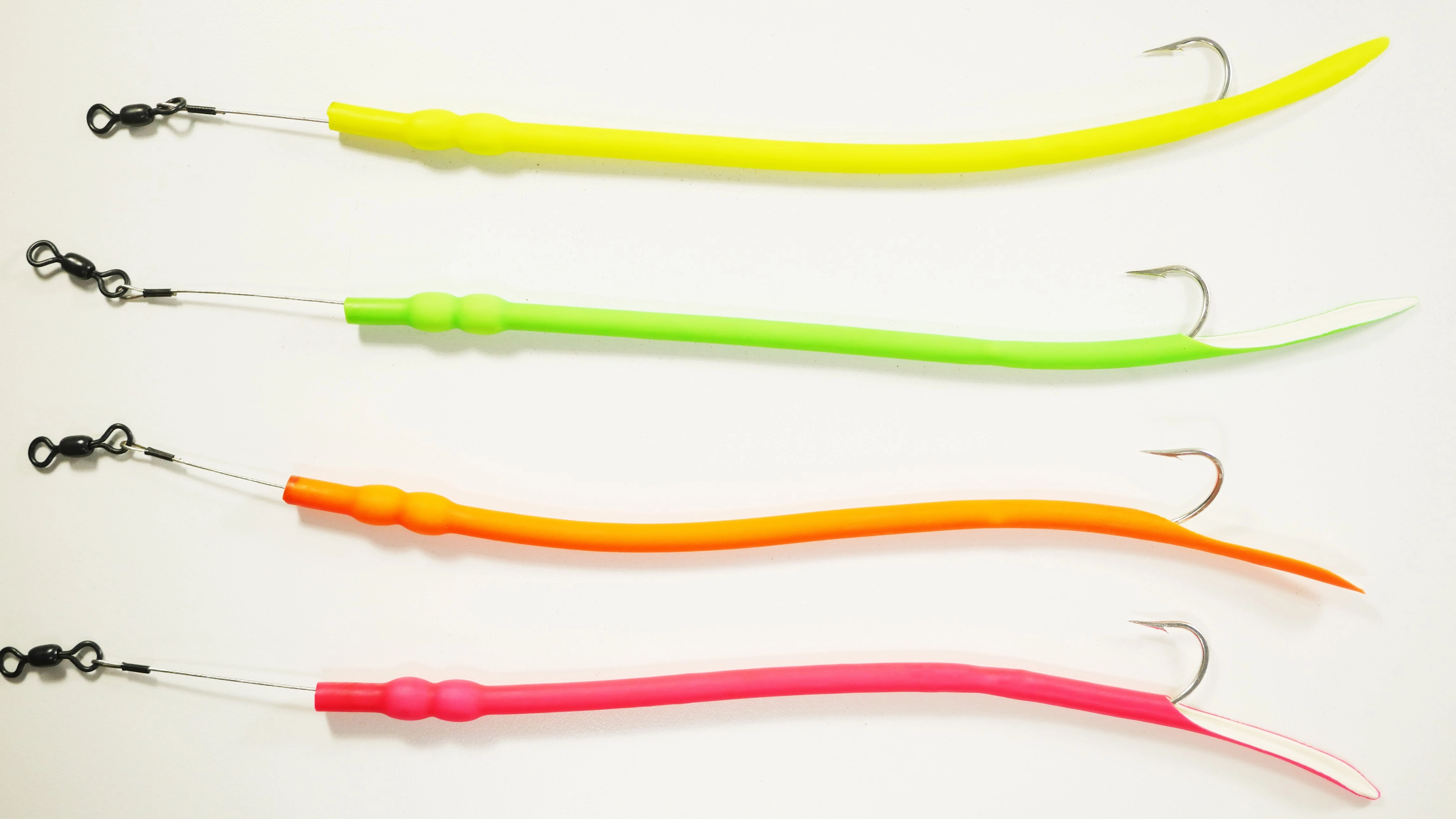 (NEW) Mixed Pack - Baby Cuda Tubes (2.0) DOUBLE Weight - 4 Pack - FREE SHIPPING