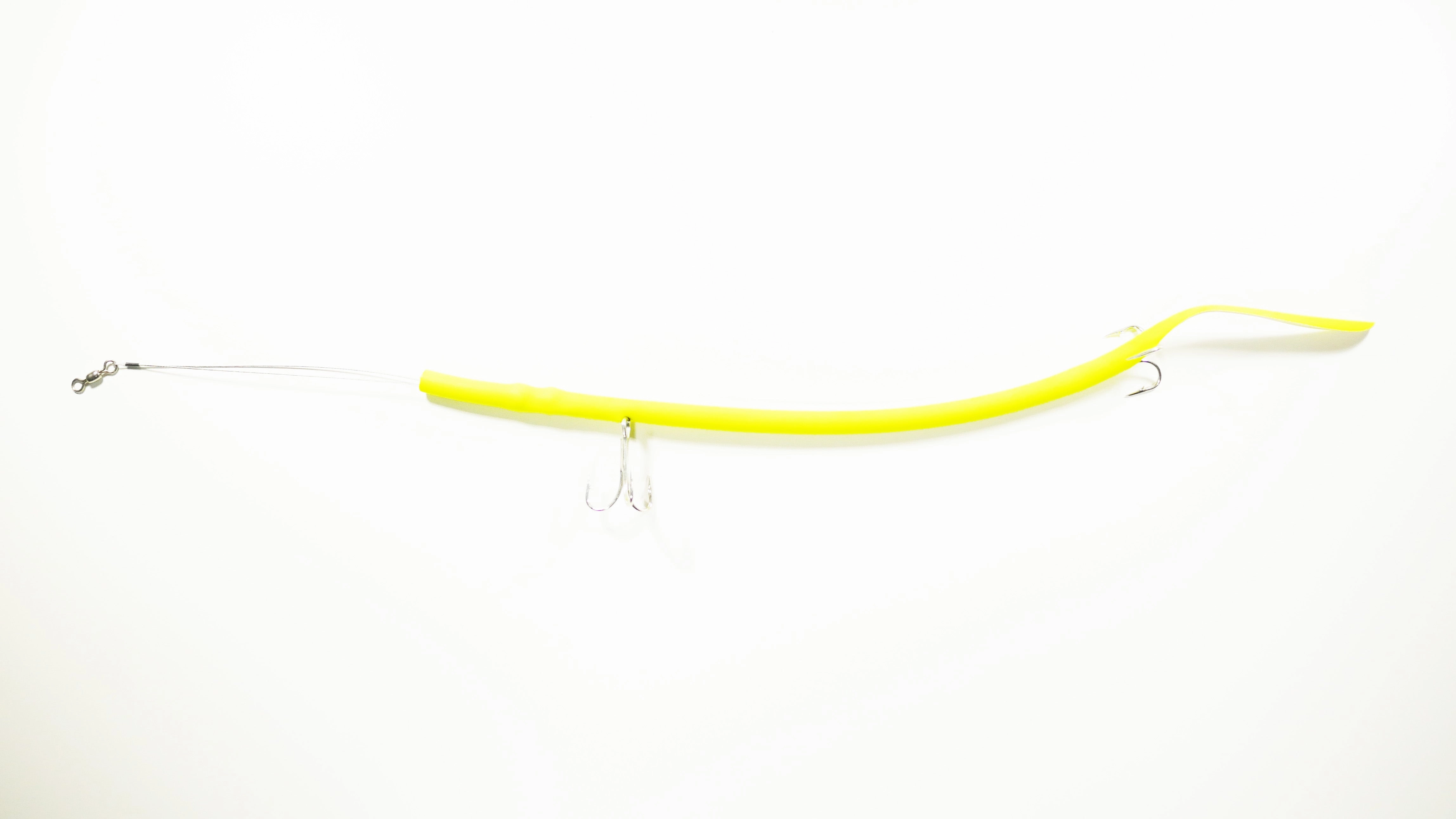 "BIG DADDY" CHARTREUSE CLASSIC CUDA TUBES (DOUBLE) TREBLE HOOK - 2 or 5 Pack