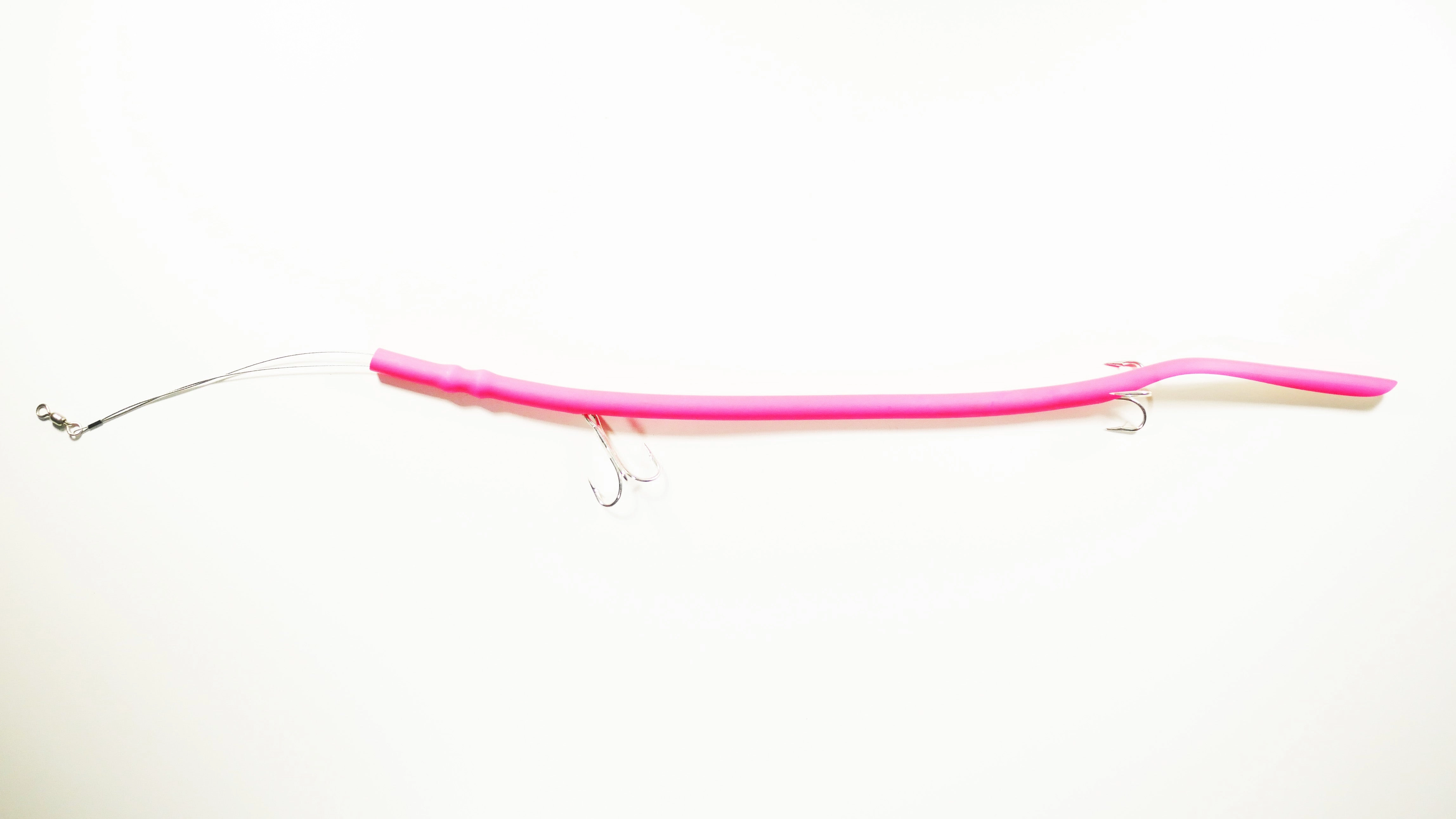 "BIG DADDY" PINK CLASSIC CUDA TUBES (DOUBLE) TREBLE HOOK - 2 or 5 Pack