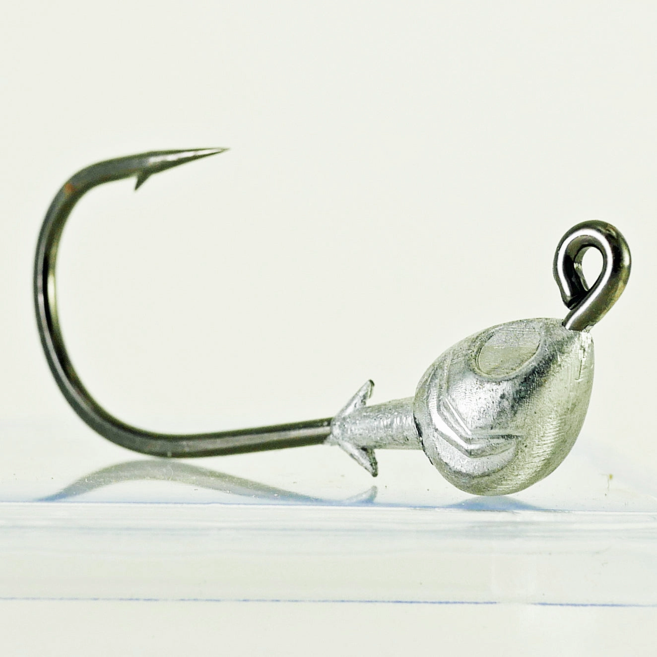 AATB Custom FISH HEAD Jigheads - 1/4 oz - 3/0 Heavy Duty Hook - 5, 10, or 25 pack.  FREE SHIPPING.
