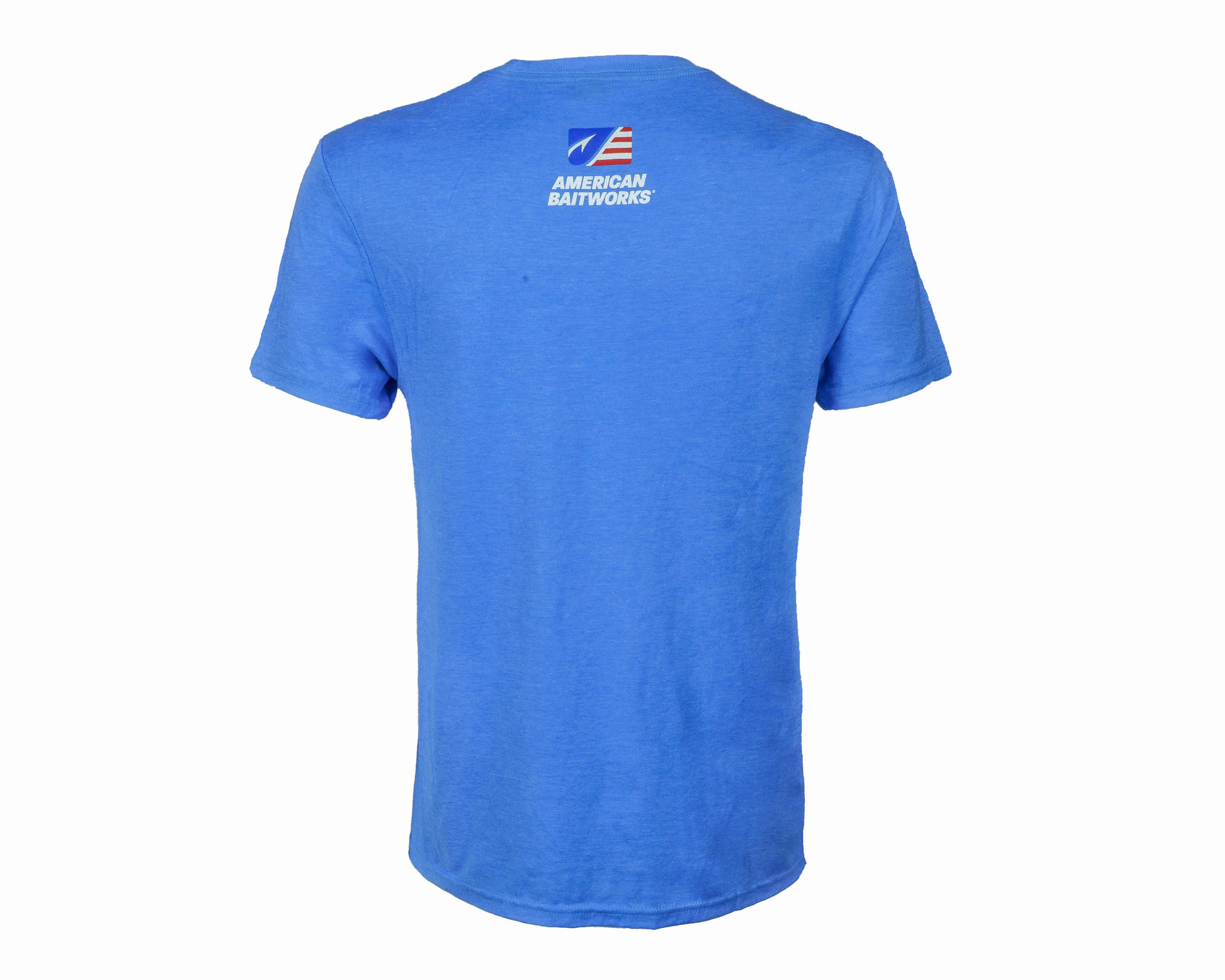 BaitFuel SS Tee Shirt - Heather Royal Blue