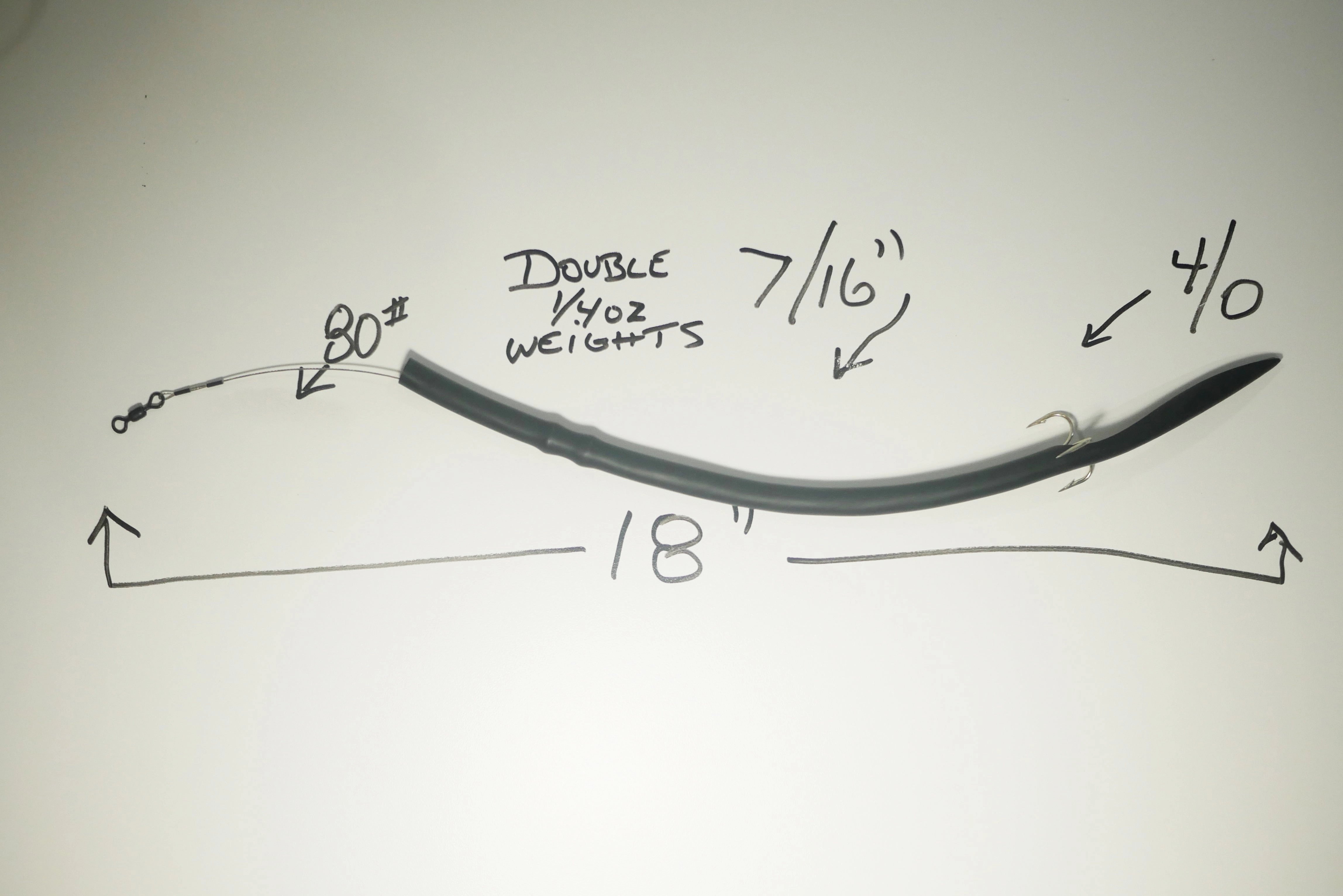 BLACK CLASSIC CUDA TUBES DOUBLE WEIGHTED TREBLE HOOK - 2 or 5 Pack - FREE SHIPPING