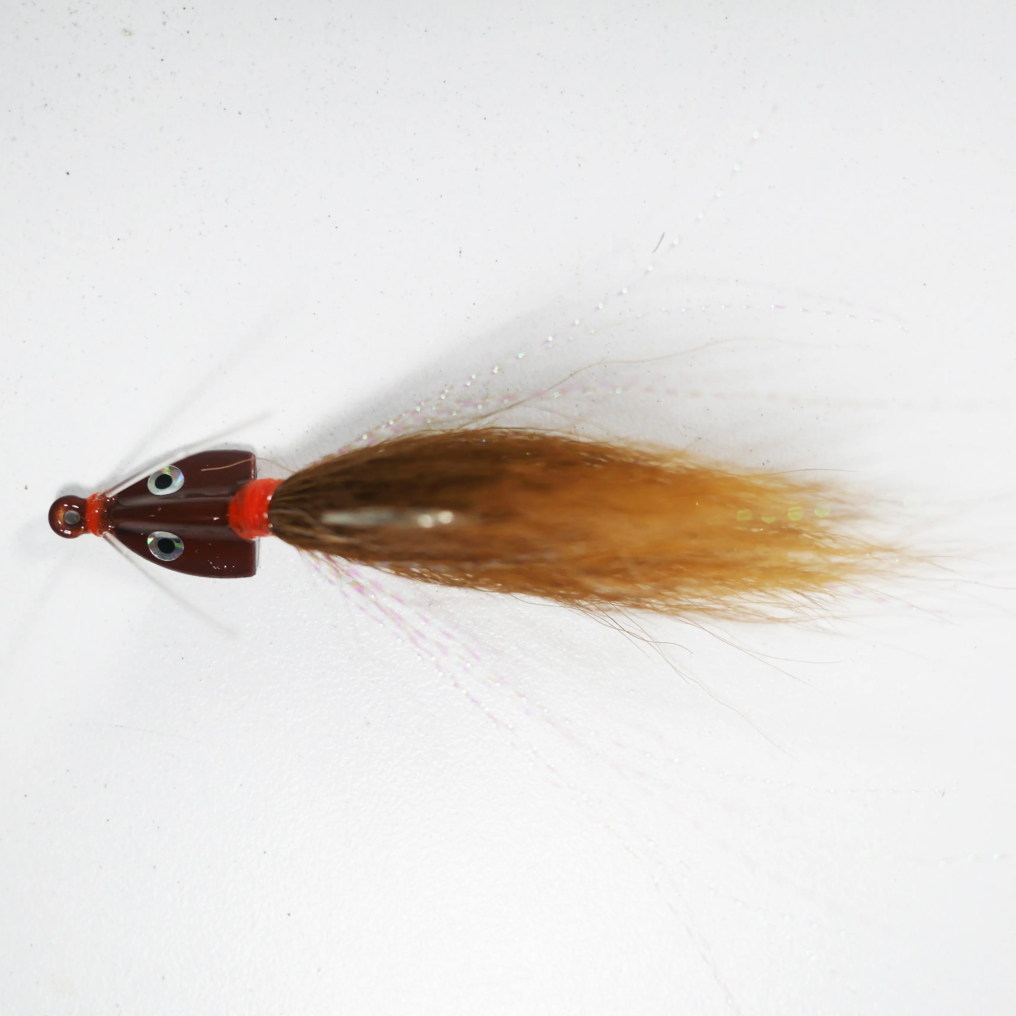 (BROWN) BONEFISH BUCKTAIL (30 ANGLED) - 1/8 oz - 3, 5, or 10 pack.  FREE SHIPPING
