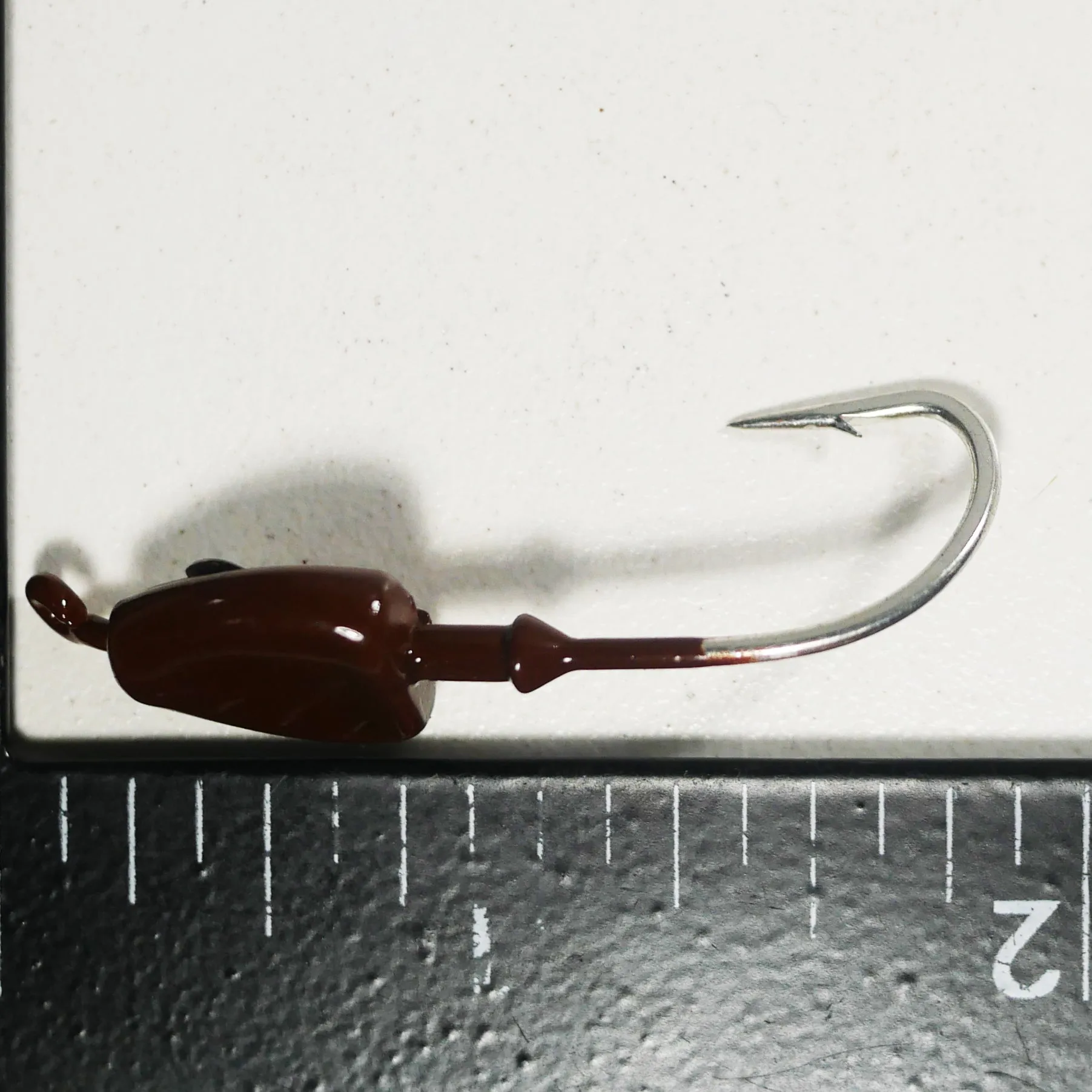 (BROWN) BONEFISH JIGHEAD (STRAIGHT) - 1/4 oz - 3, 5, or 10 pack.  FREE SHIPPING
