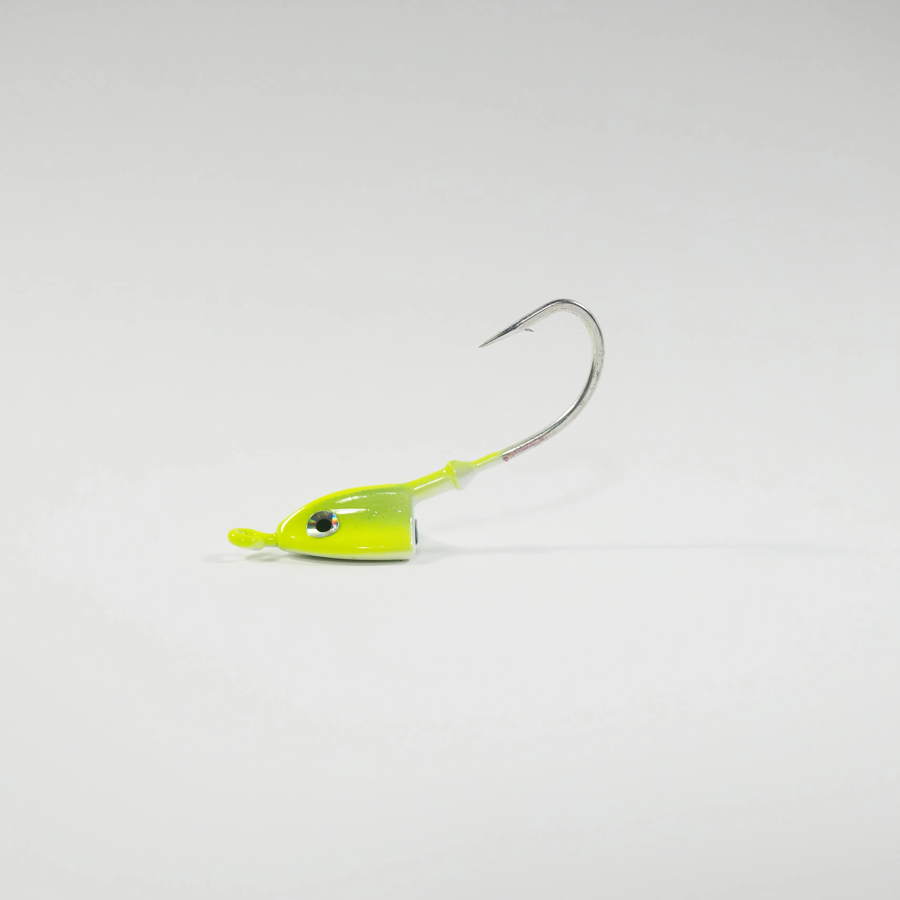 (CHARTREUSE) BONEFISH JIGHEAD (30 ANGLED) - 1/4 oz - 3, 5, or 10 pack.  FREE SHIPPING