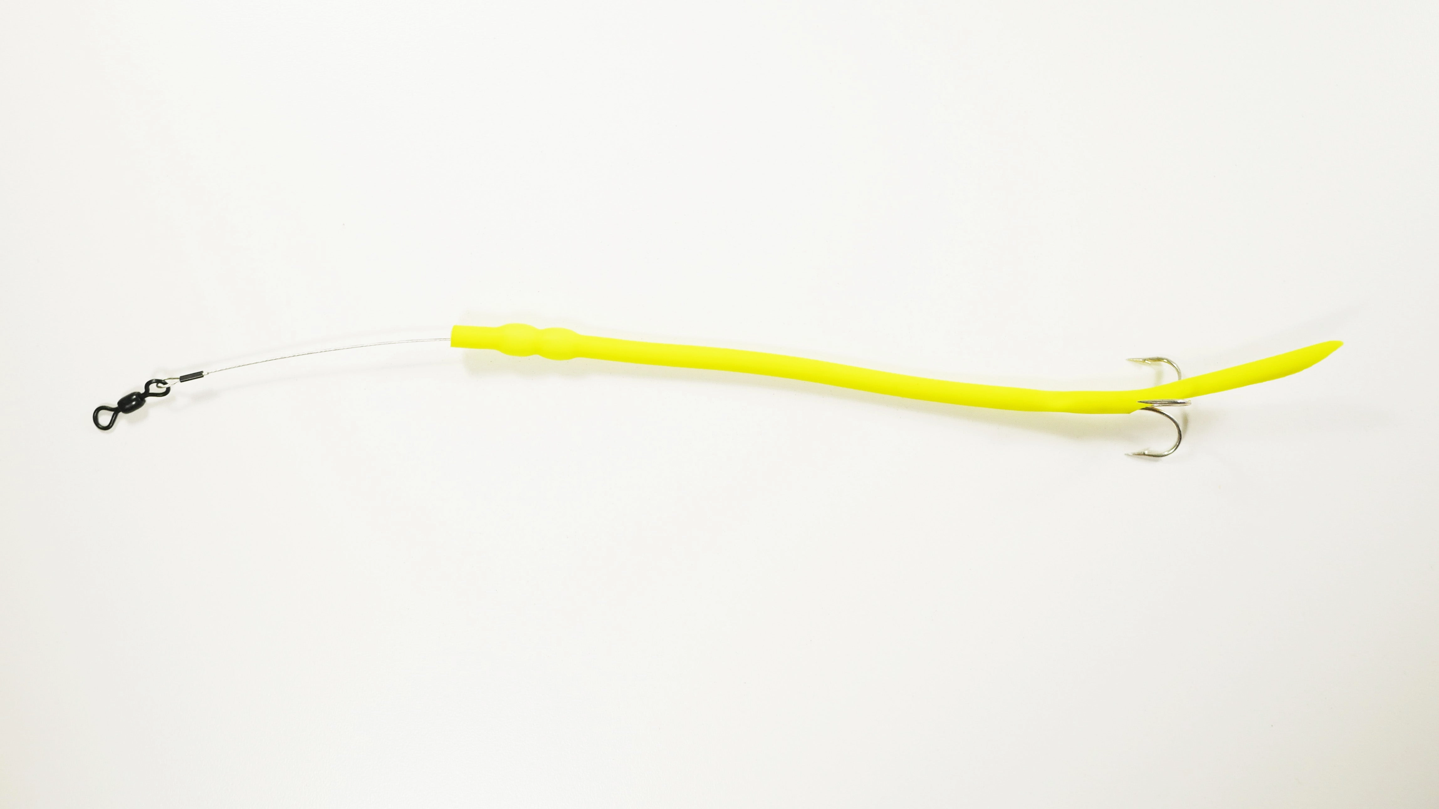 Chartreuse - Baby Cuda Tubes DOUBLE WEIGHT  w/ TREBLE HOOK - 3 Pack - FREE SHIPPING