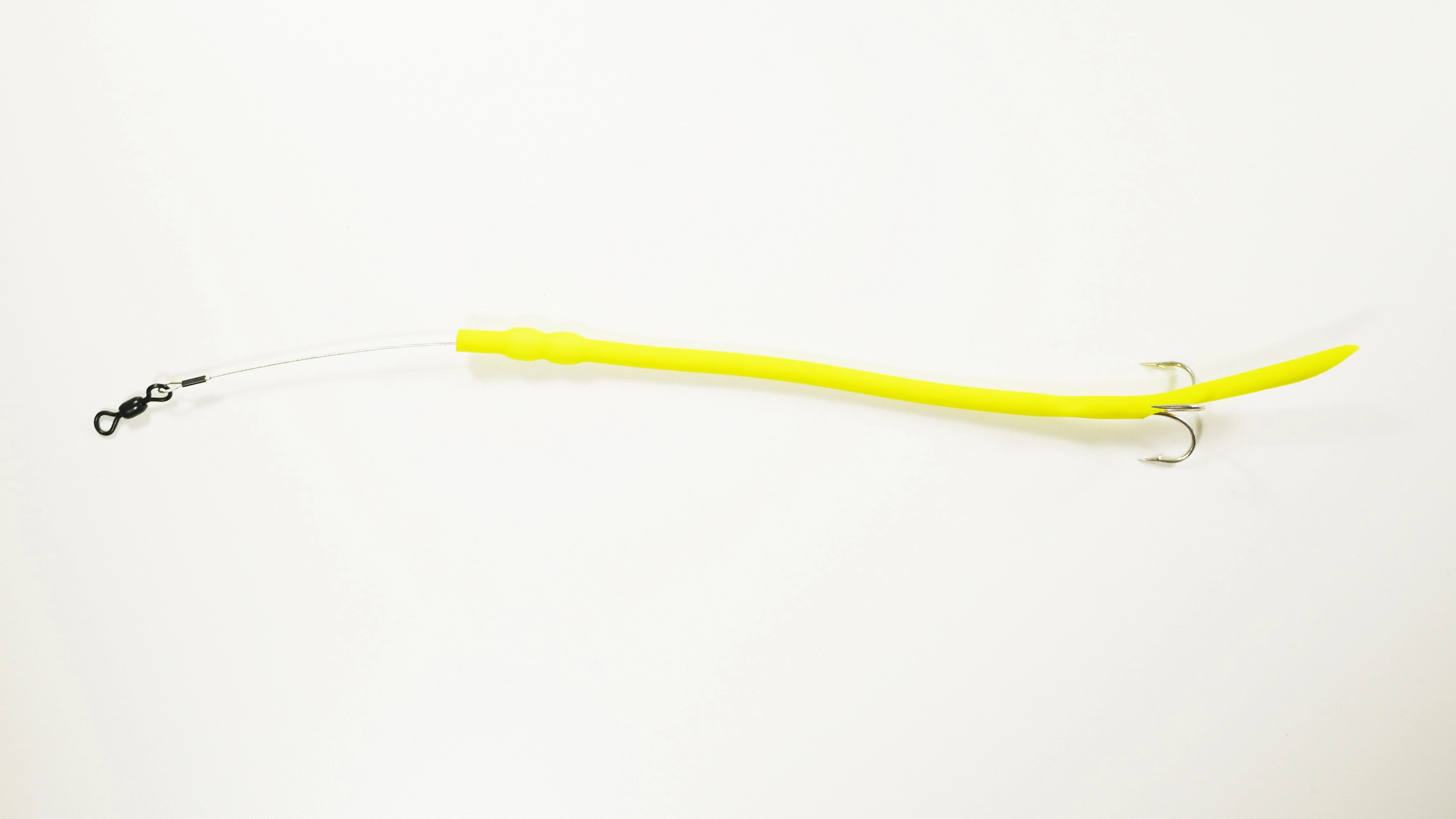 Chartreuse - Baby Cuda Tubes DOUBLE WEIGHT  w/ TREBLE HOOK - 3 Pack - FREE SHIPPING