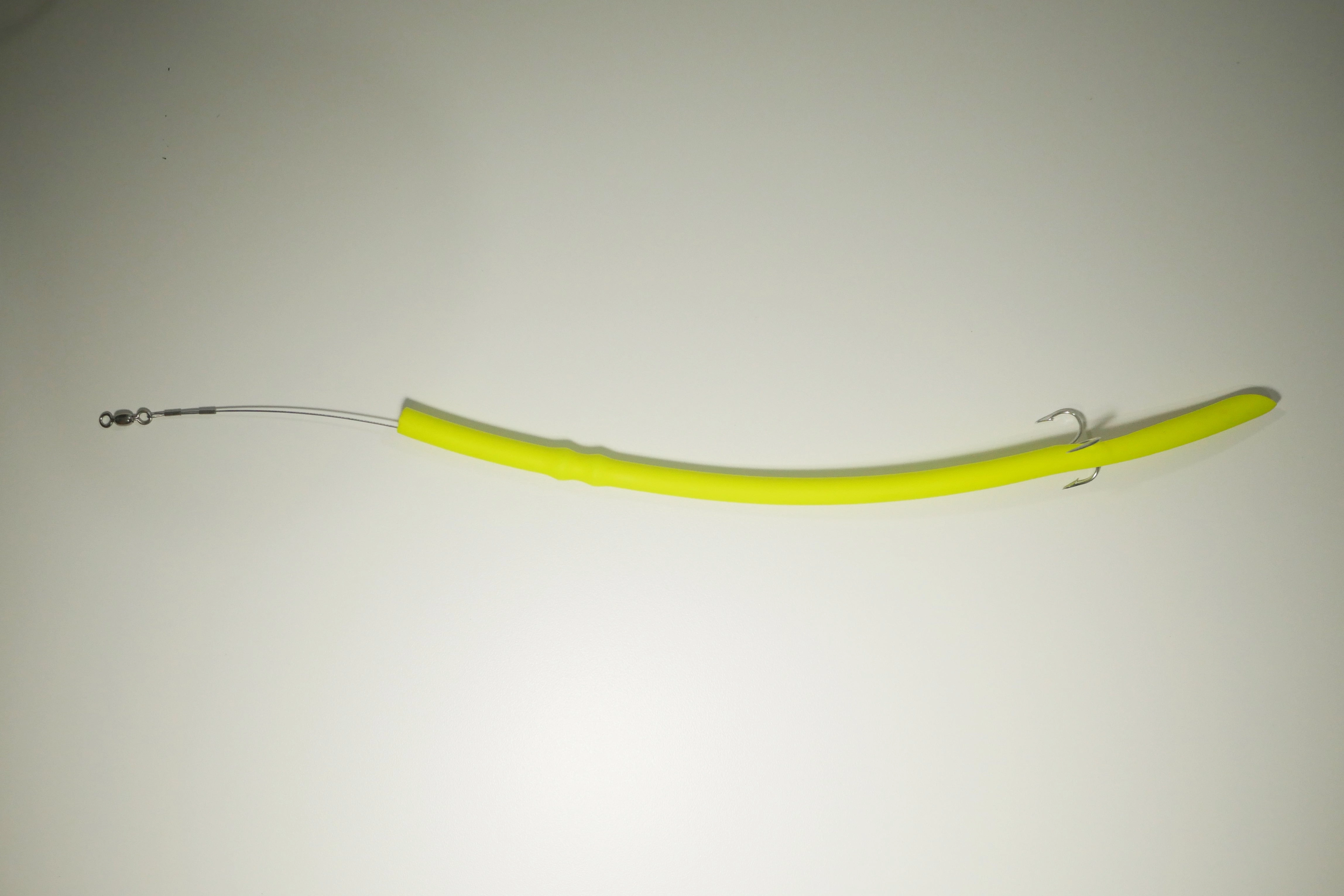 CHARTREUSE CLASSIC CUDA TUBES DOUBLE WEIGHTED TREBLE HOOK - 2 or 5 Pack - FREE SHIPPING