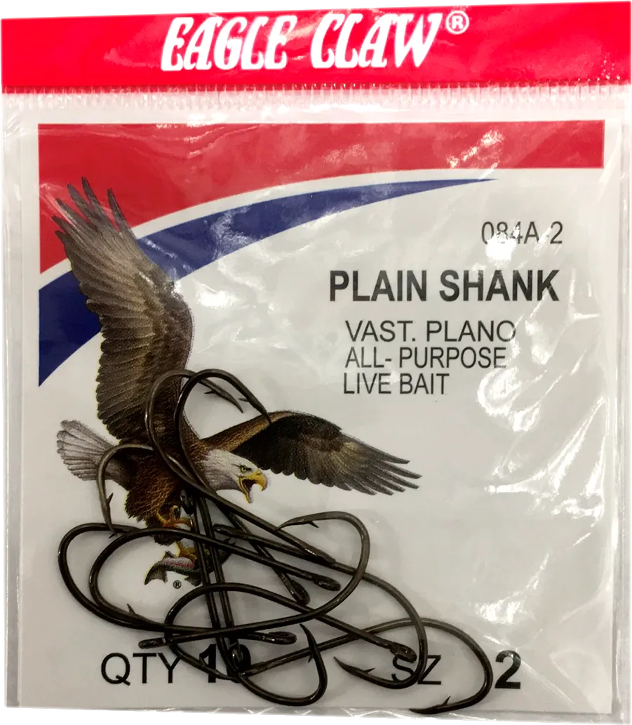 Eagle Claw 84A Plain Shank Hook
