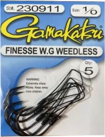 Gamakatsu Finesse Wide Gap Weedless Hook