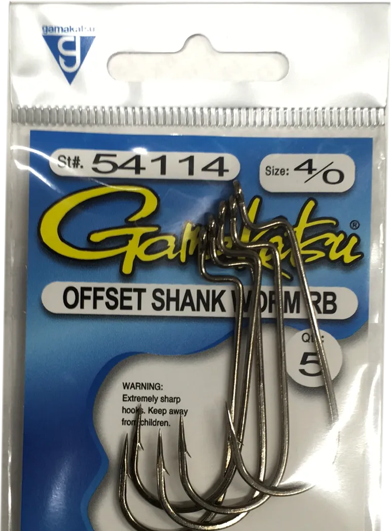 Gamakatsu Offset Shank Worm Hook