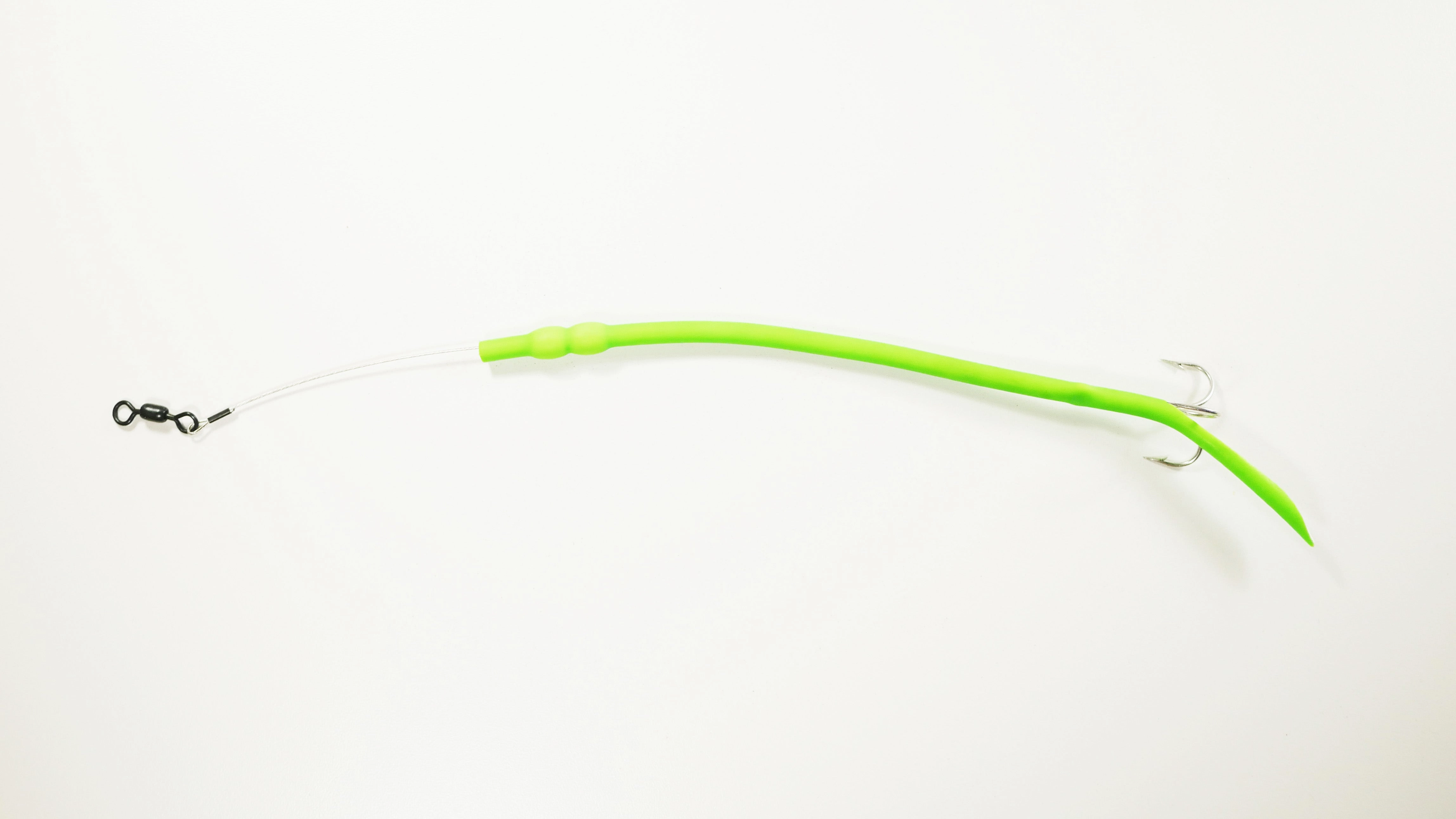 Green - Baby Cuda Tubes DOUBLE WEIGHT  w/ TREBLE HOOK - 3 Pack - FREE SHIPPING