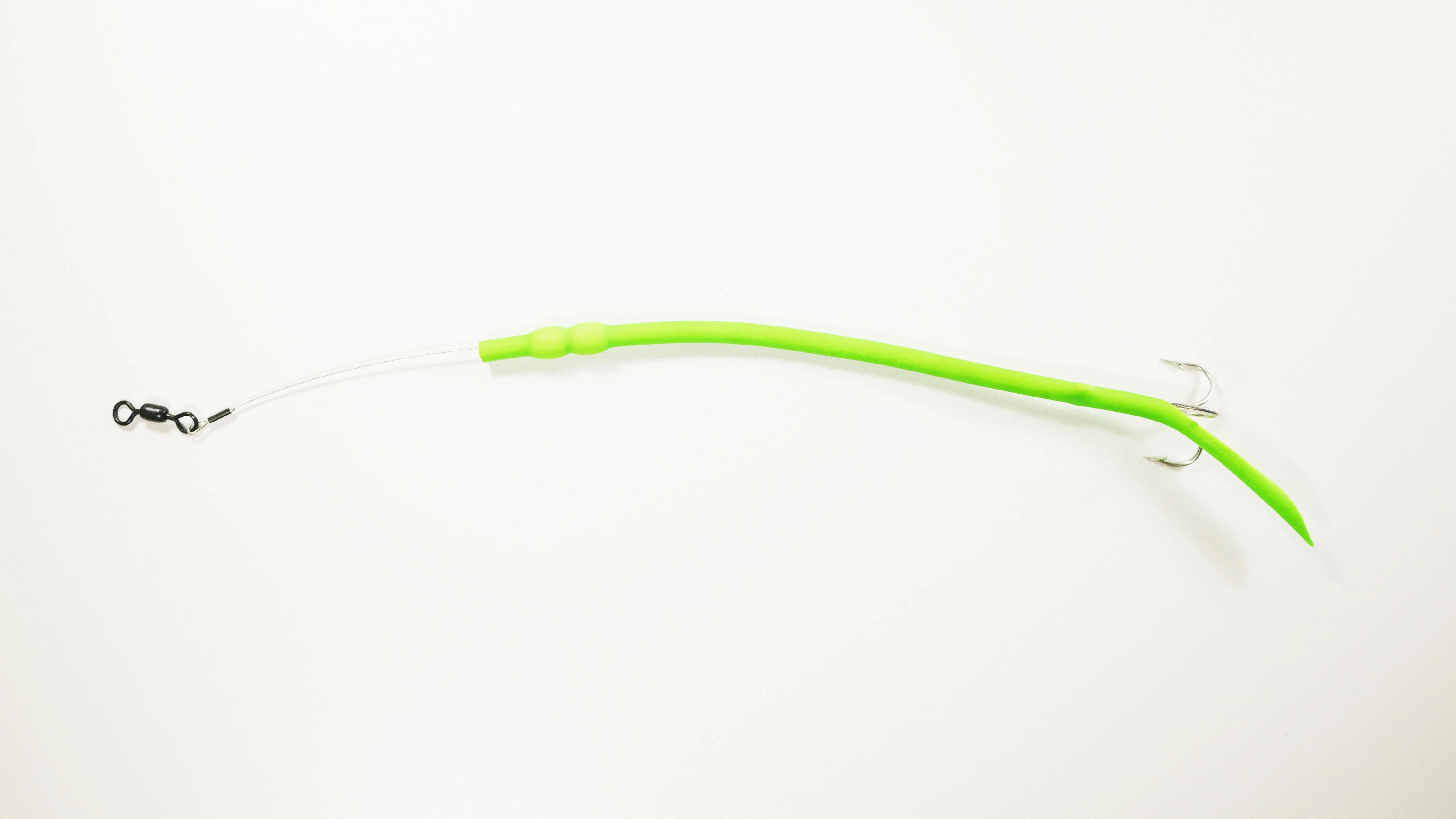 Green - Baby Cuda Tubes DOUBLE WEIGHT  w/ TREBLE HOOK - 3 Pack - FREE SHIPPING