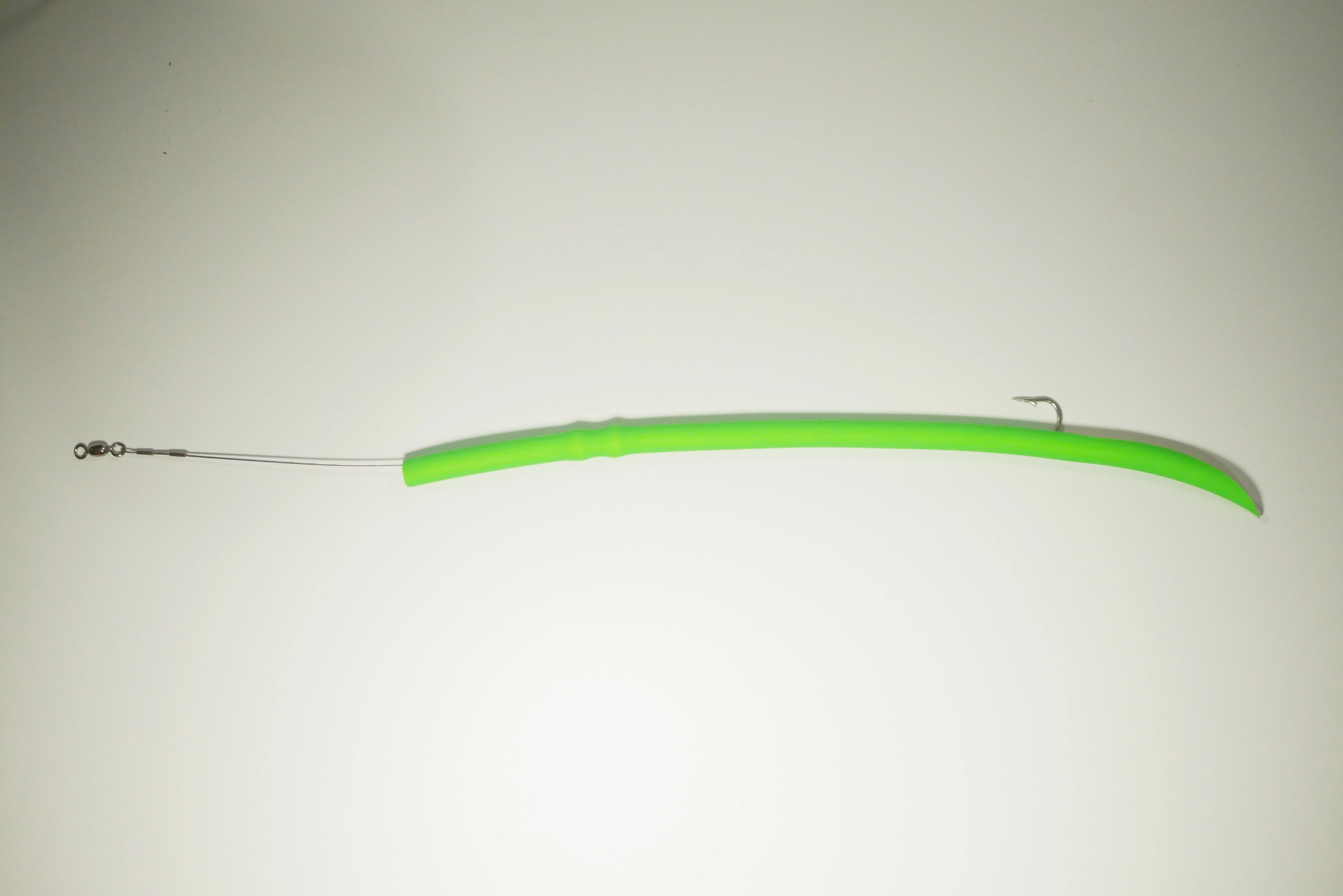 GREEN CLASSIC CUDA TUBES DOUBLE WEIGHTED J-HOOK - 2 or 5 Pack - FREE SHIPPING