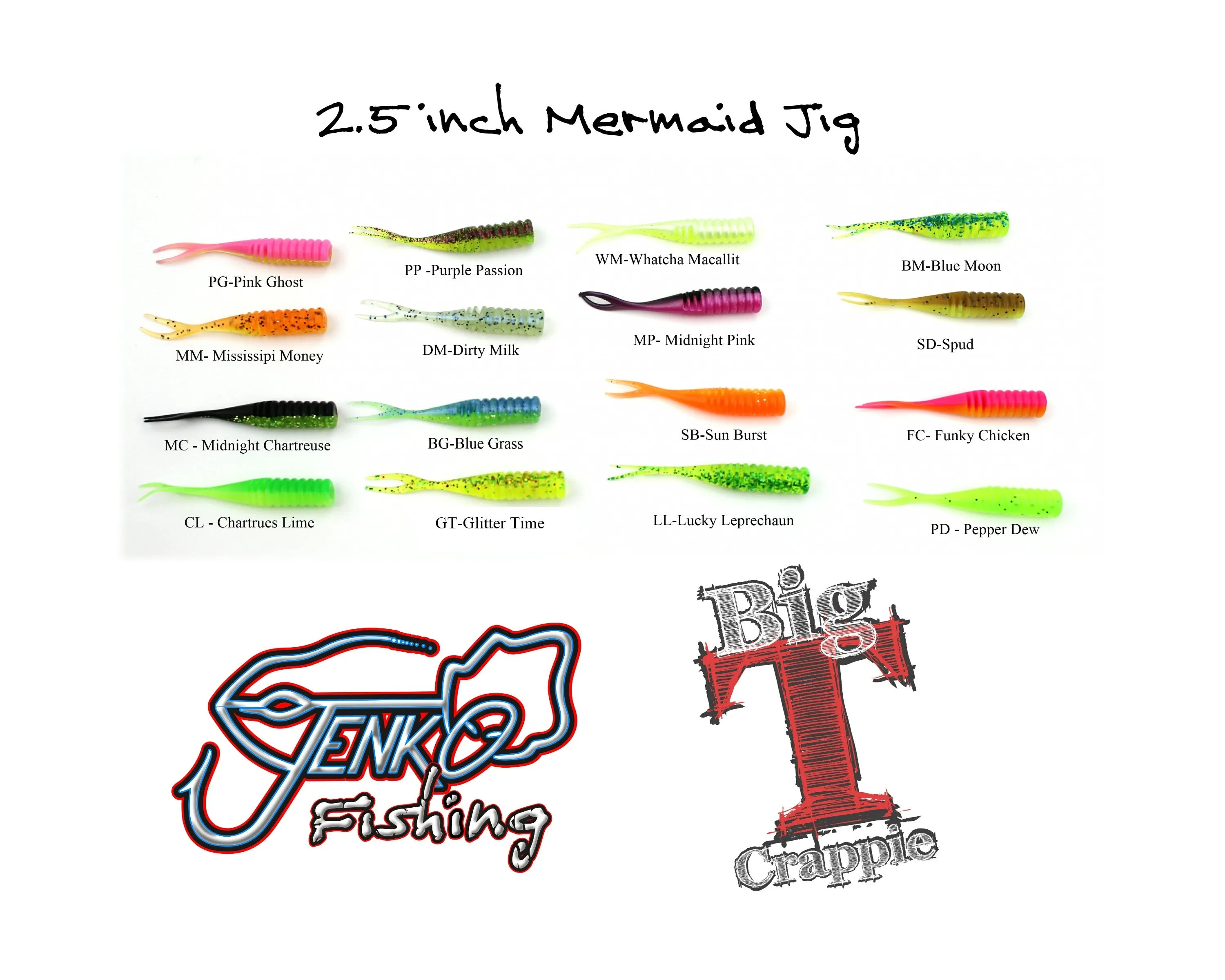 Mermaid Jig 2.5" - 15 pack