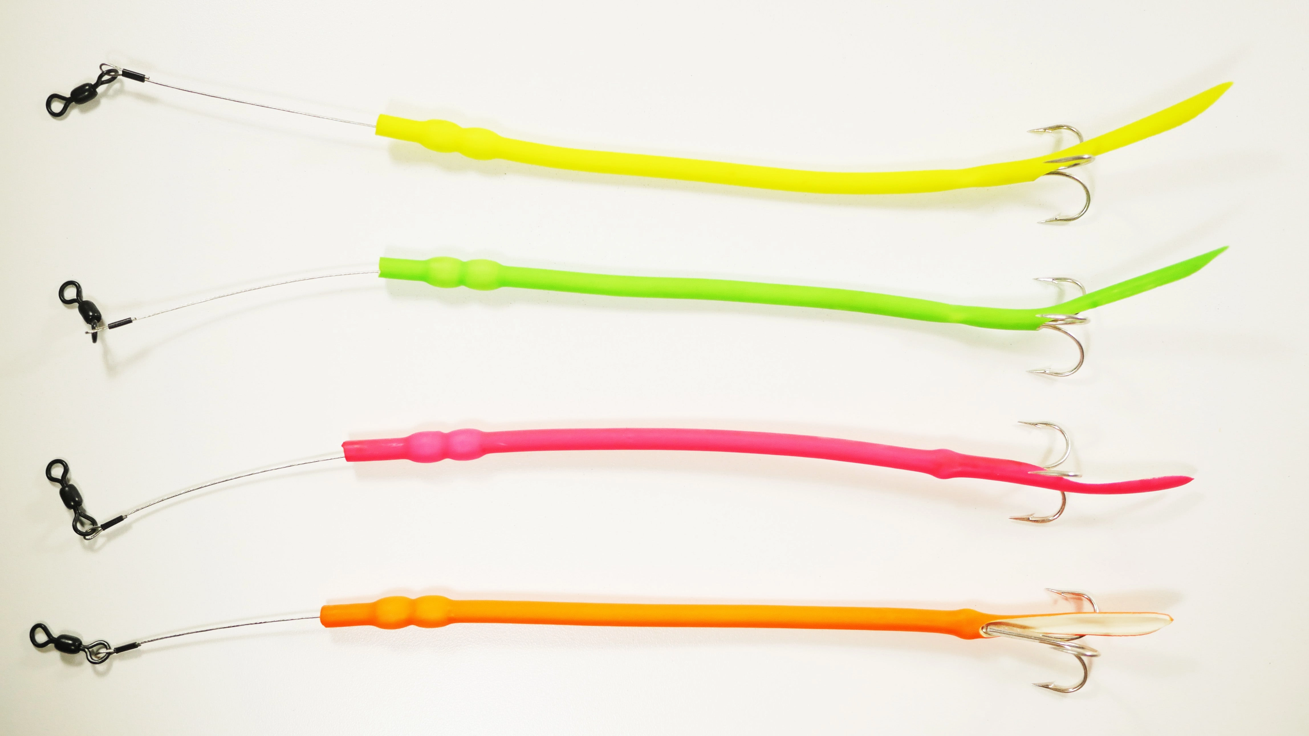 Mixed Pack - Baby Cuda Tubes DOUBLE WEIGHT w/ TREBLE HOOKS - 4 Pack - FREE SHIPPING