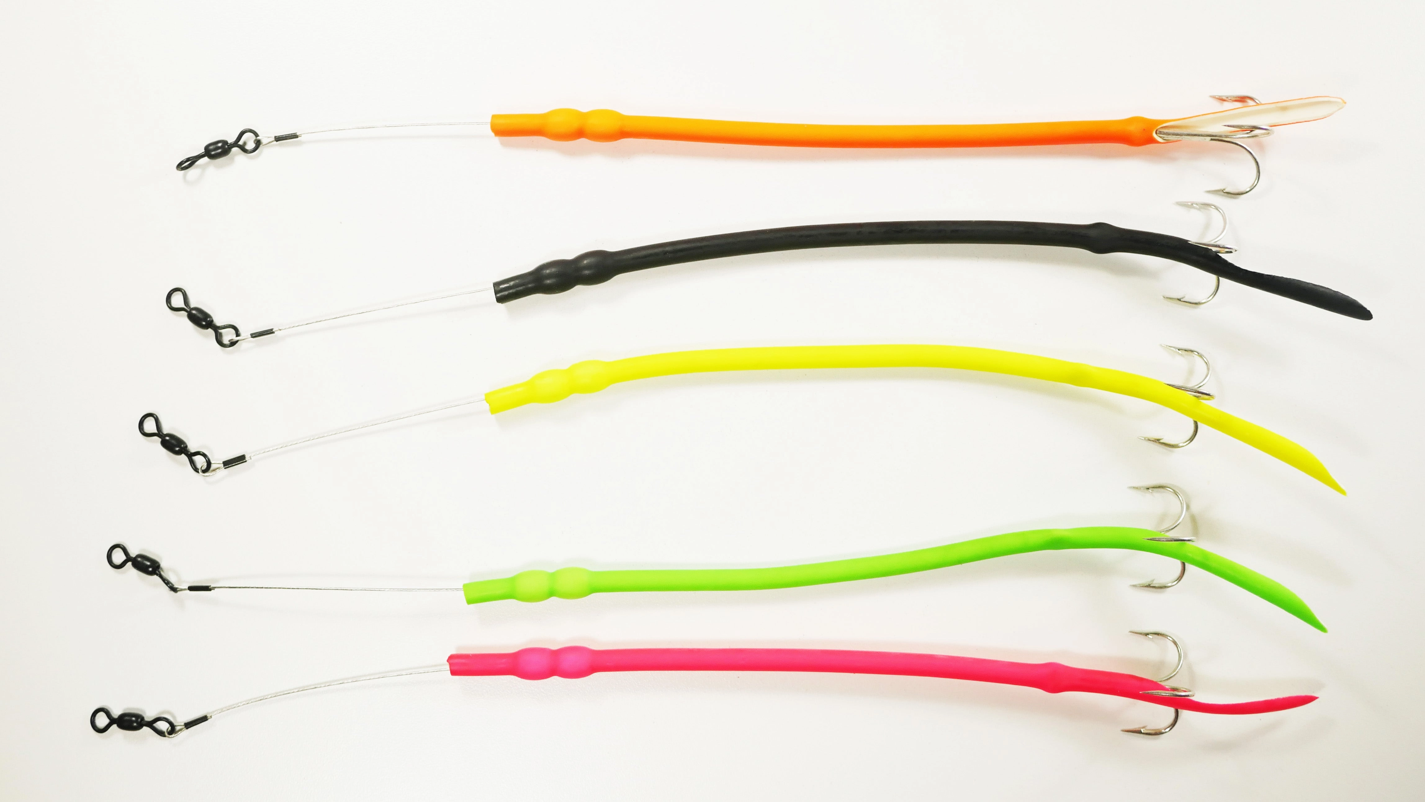 Mixed Pack - Baby Cuda Tubes DOUBLE WEIGHT  w/ TREBLE HOOKS - 5 Pack - FREE SHIPPING