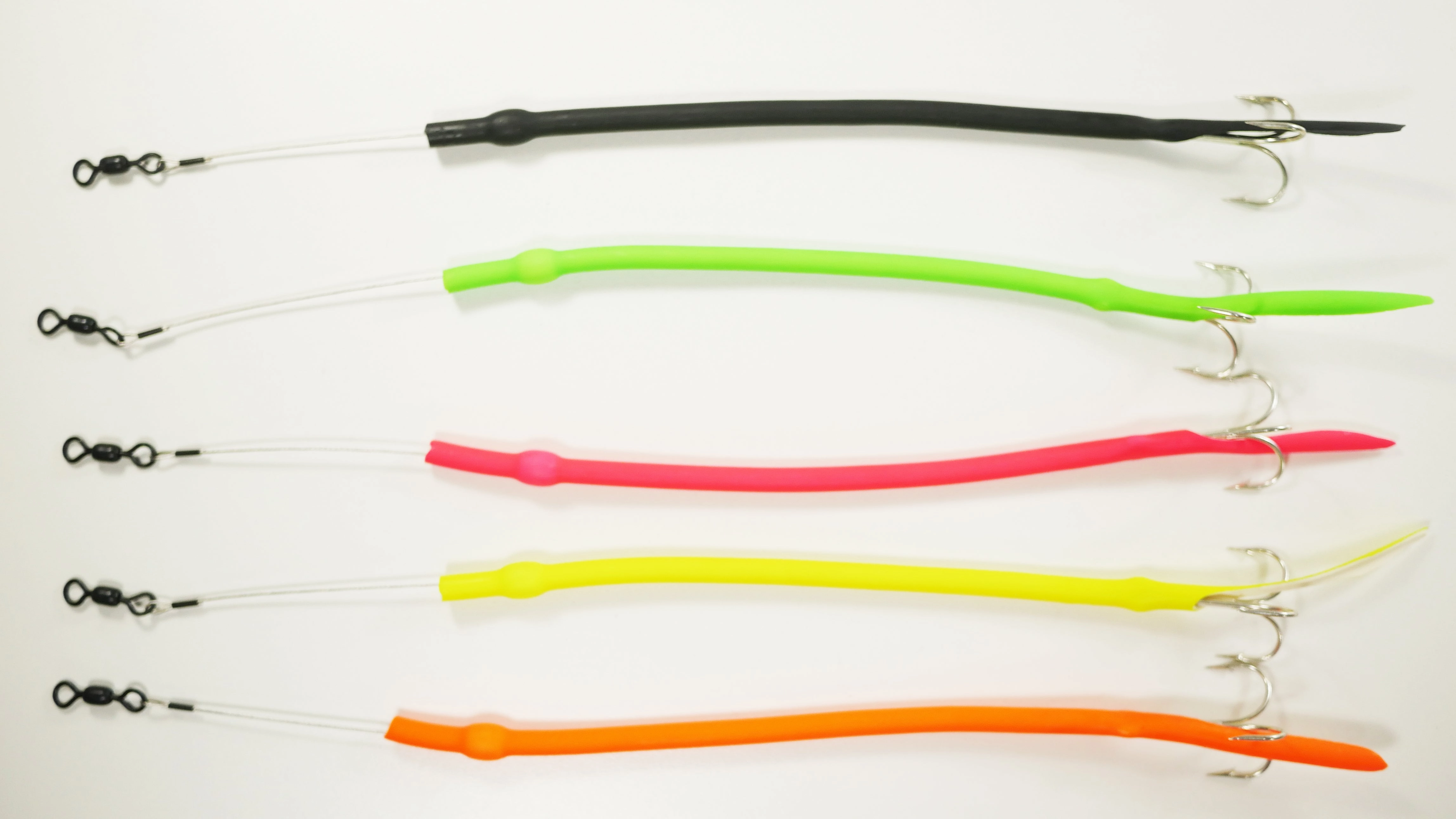 Mixed Pack - Baby Cuda Tubes SINGLE WEIGHT  w/ TREBLE HOOKS - 5 Pack - FREE SHIPPING
