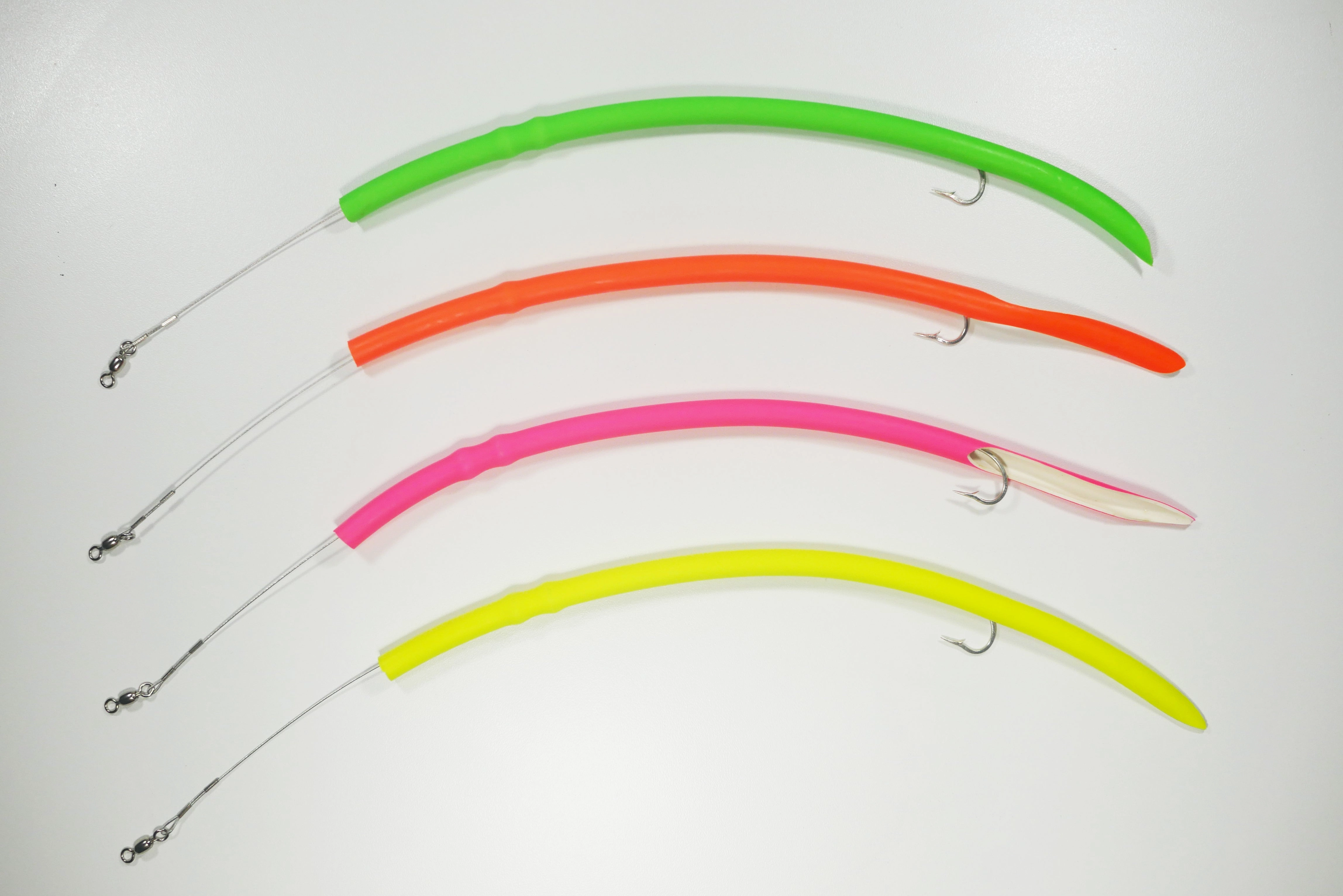 MIXED PACK CLASSIC CUDA TUBES DOUBLE WEIGHTED J-HOOK- 4 Pack - FREE SHIPPING