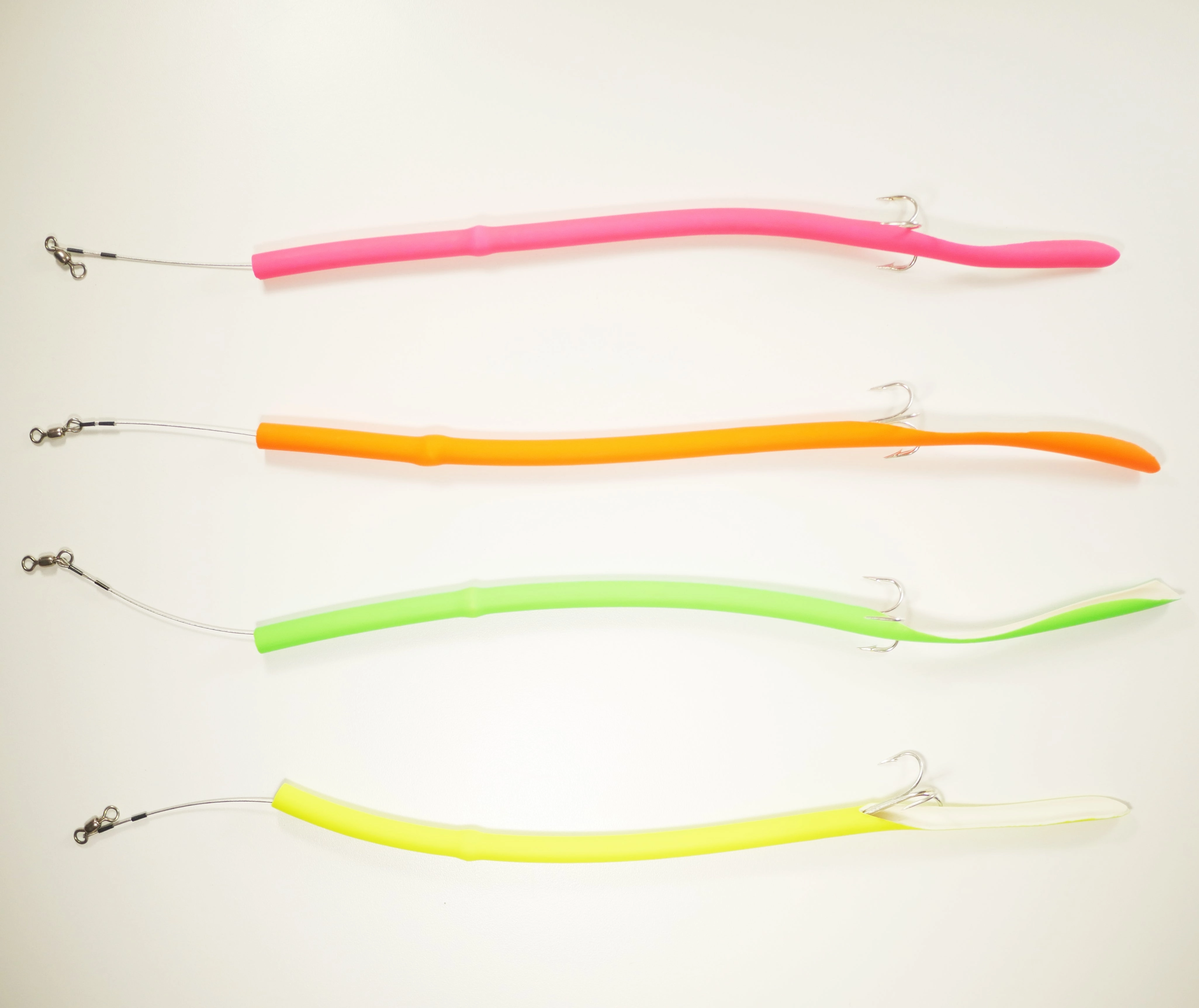 MIXED PACK CLASSIC CUDA TUBES TREBLE HOOK- 4 Pack - FREE SHIPPING