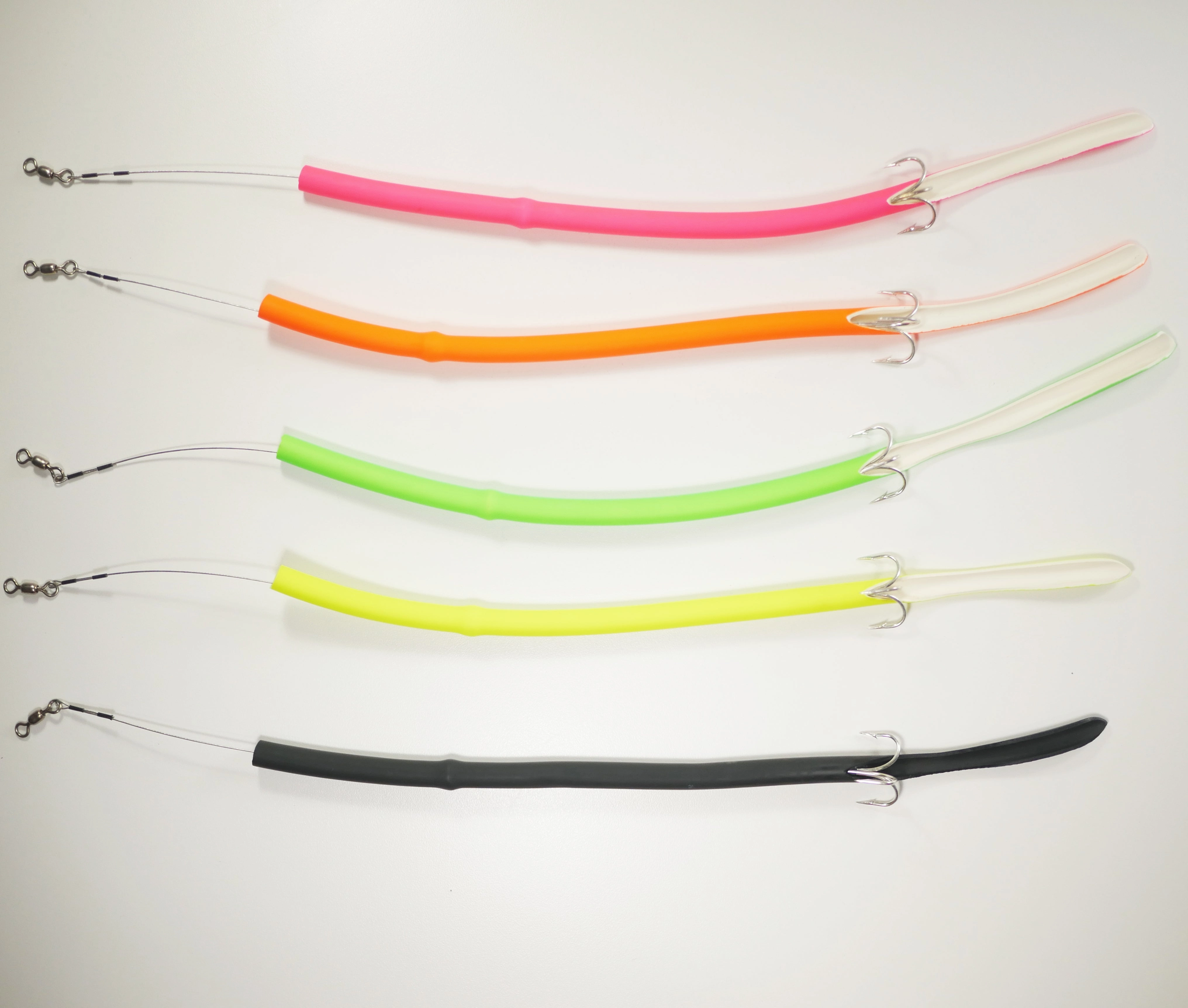 MIXED PACK CLASSIC CUDA TUBES TREBLE HOOK - 5 Pack - FREE SHIPPING