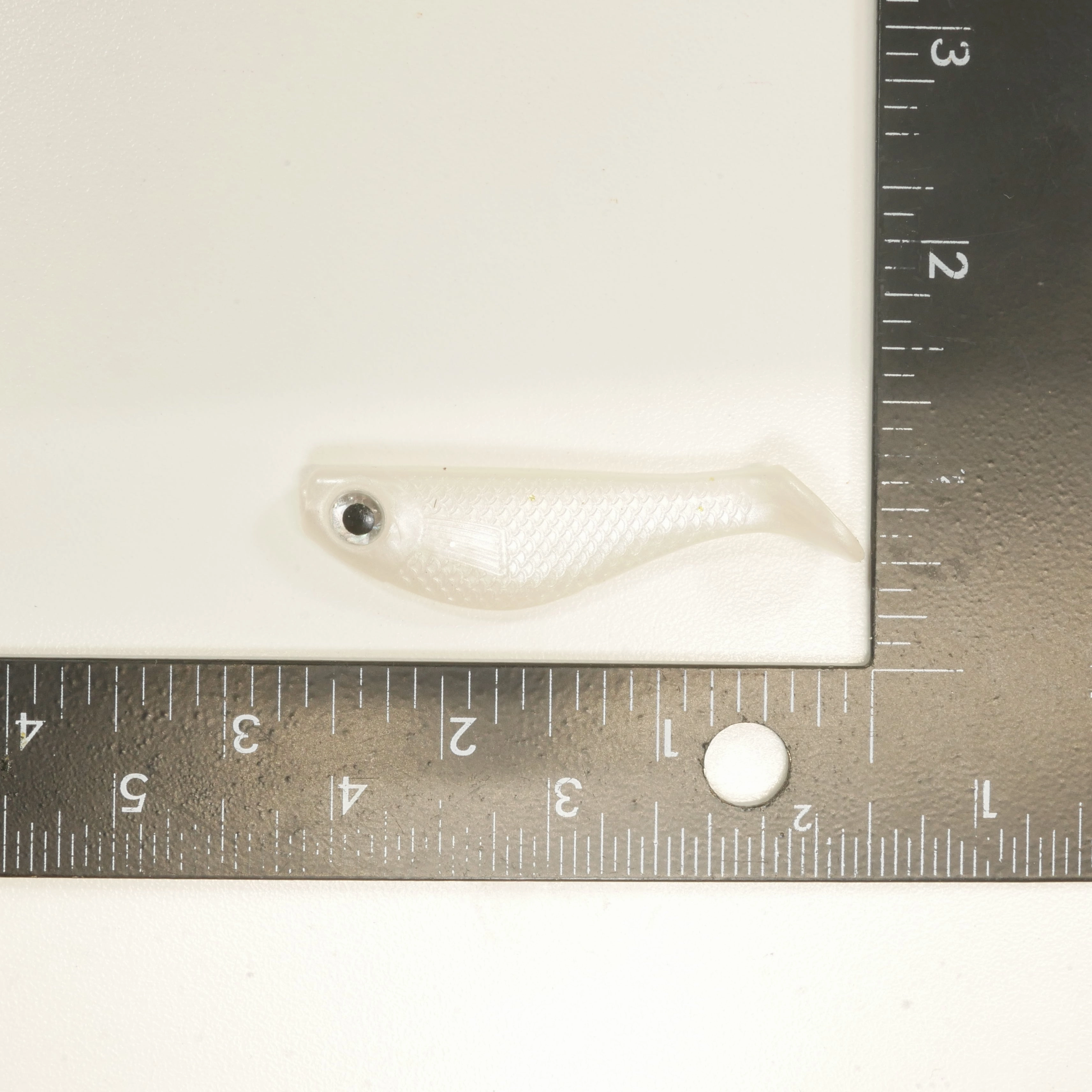NEW. AATB 2 5/8" Paddletail Soft Plastic Pilchard/Shad - PEARL - 20 or 40 pack - FREE SHIPPING
